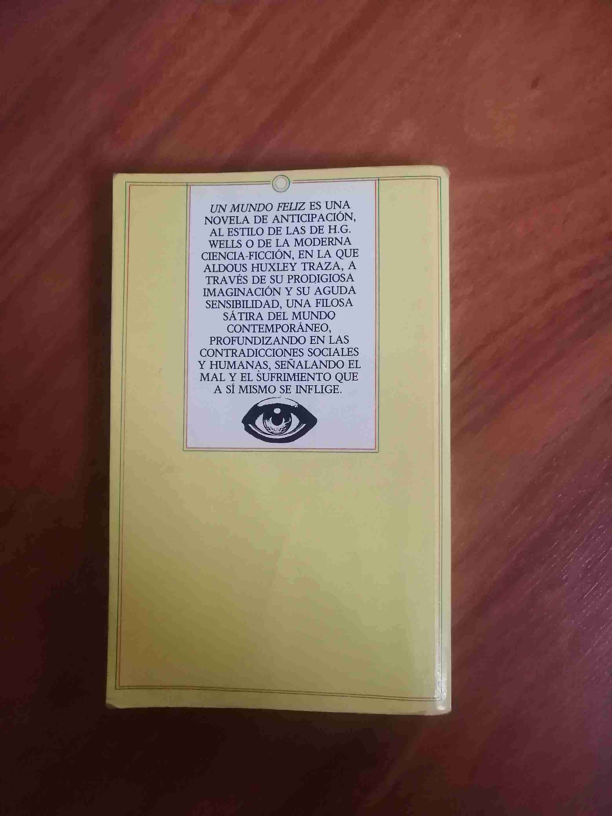Libro 'Un Mundo Feliz' de A. Huxley - miniatura 2