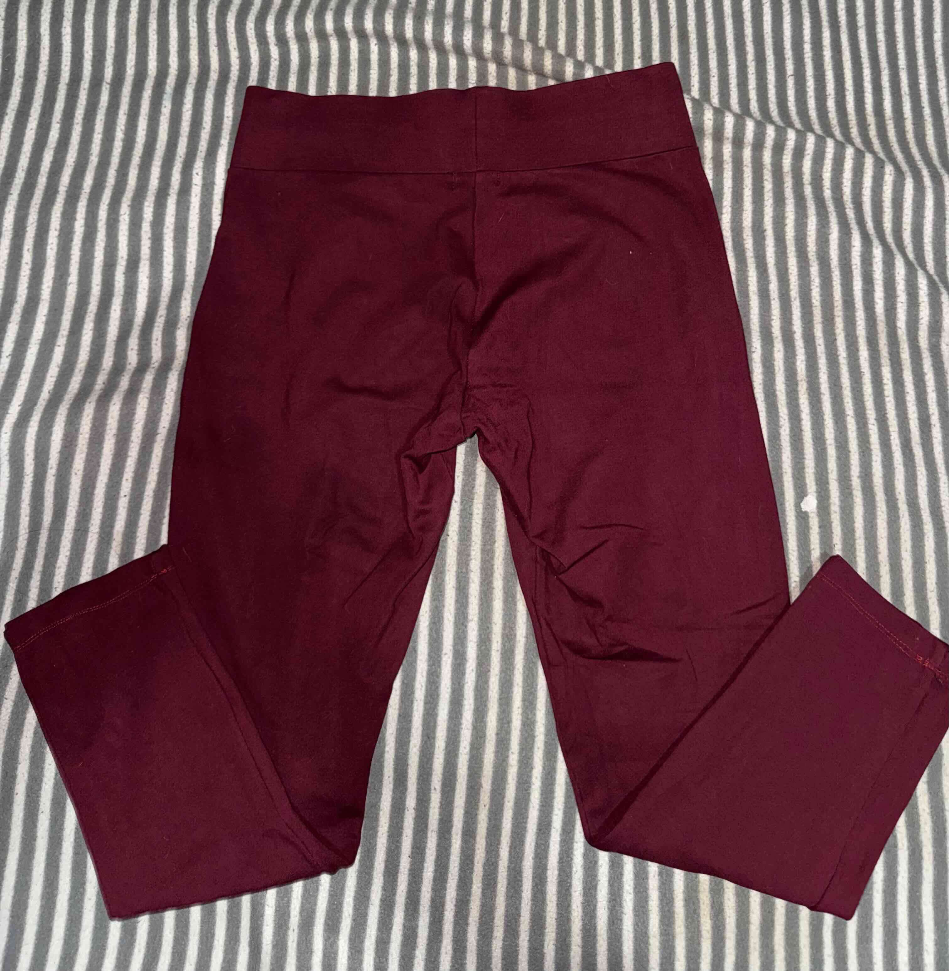 Pantalones leggins burdeos - miniatura 2