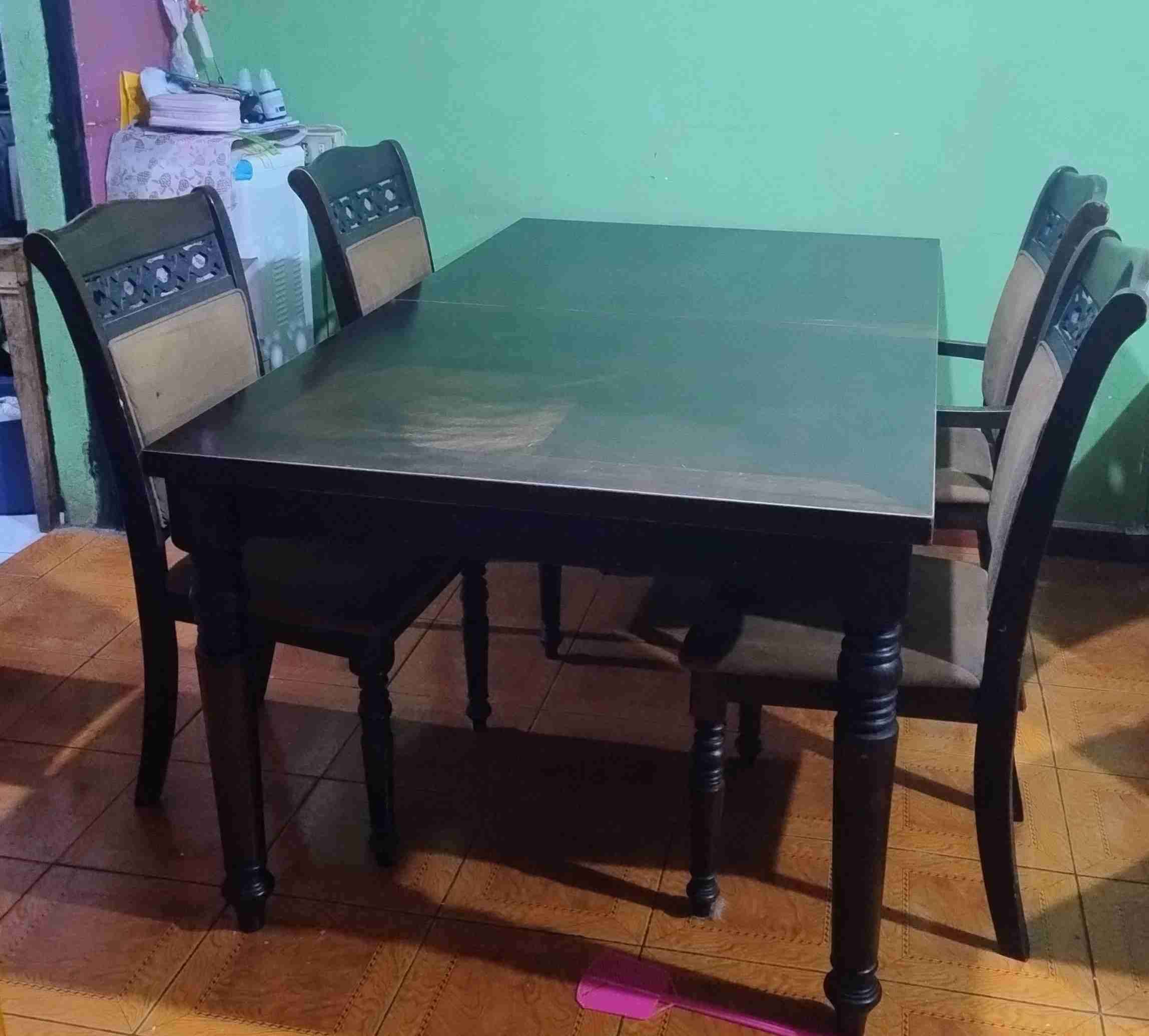 Conjunto comedor madera y sillas - miniatura 4