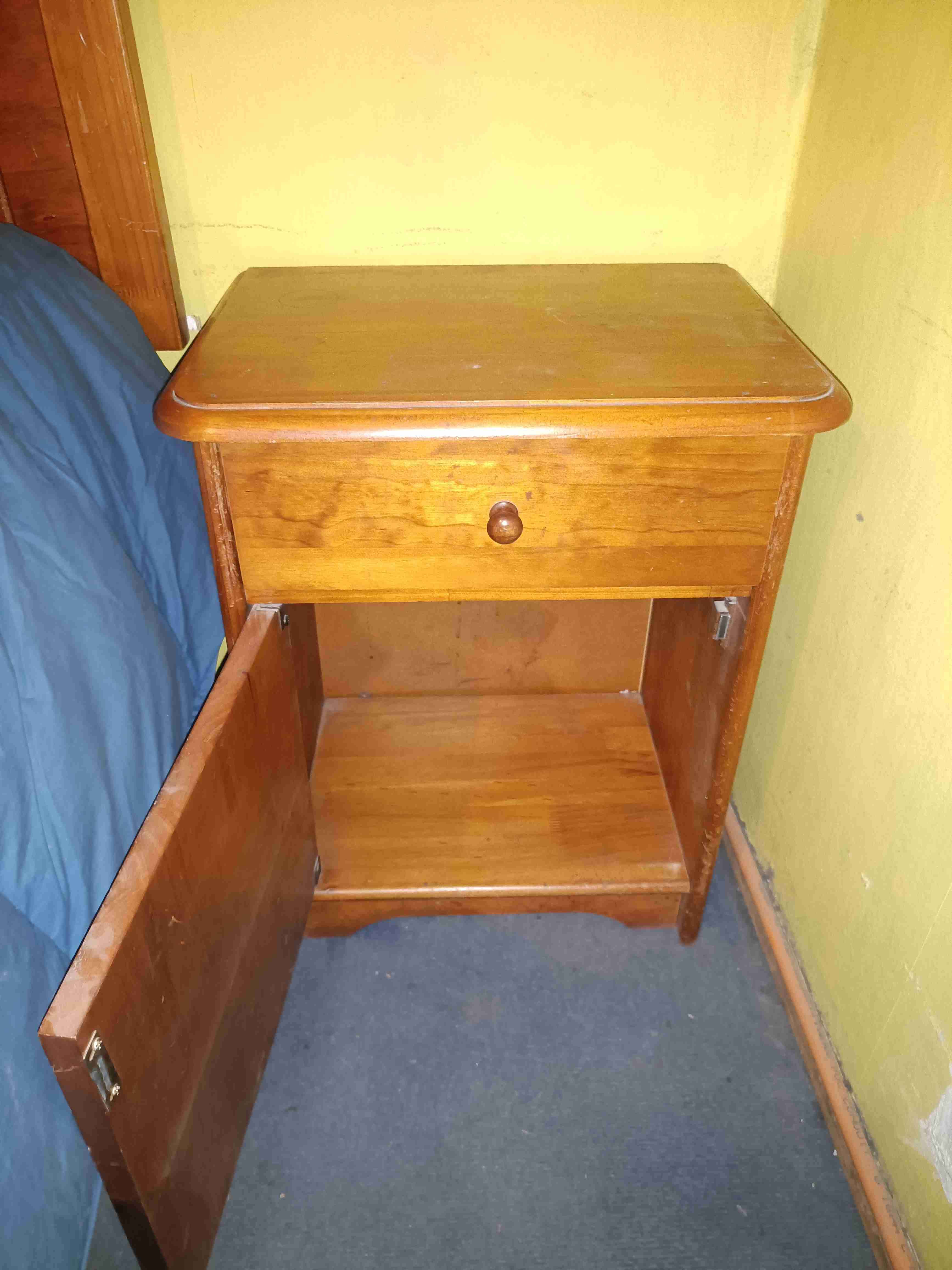 Cama matrimonial con dosel de madera - miniatura 5