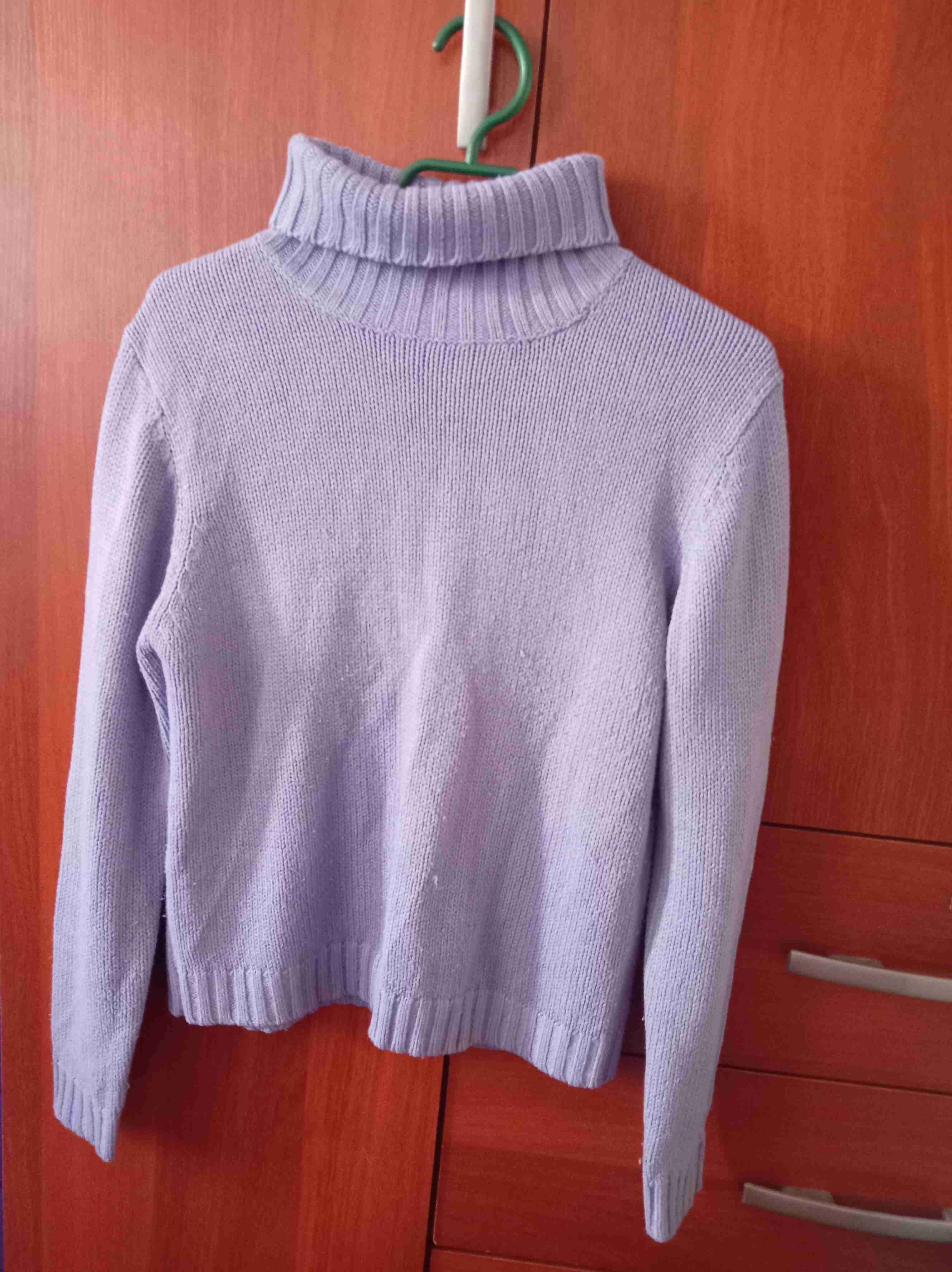 Suéter lila cuello alto - miniatura 1
