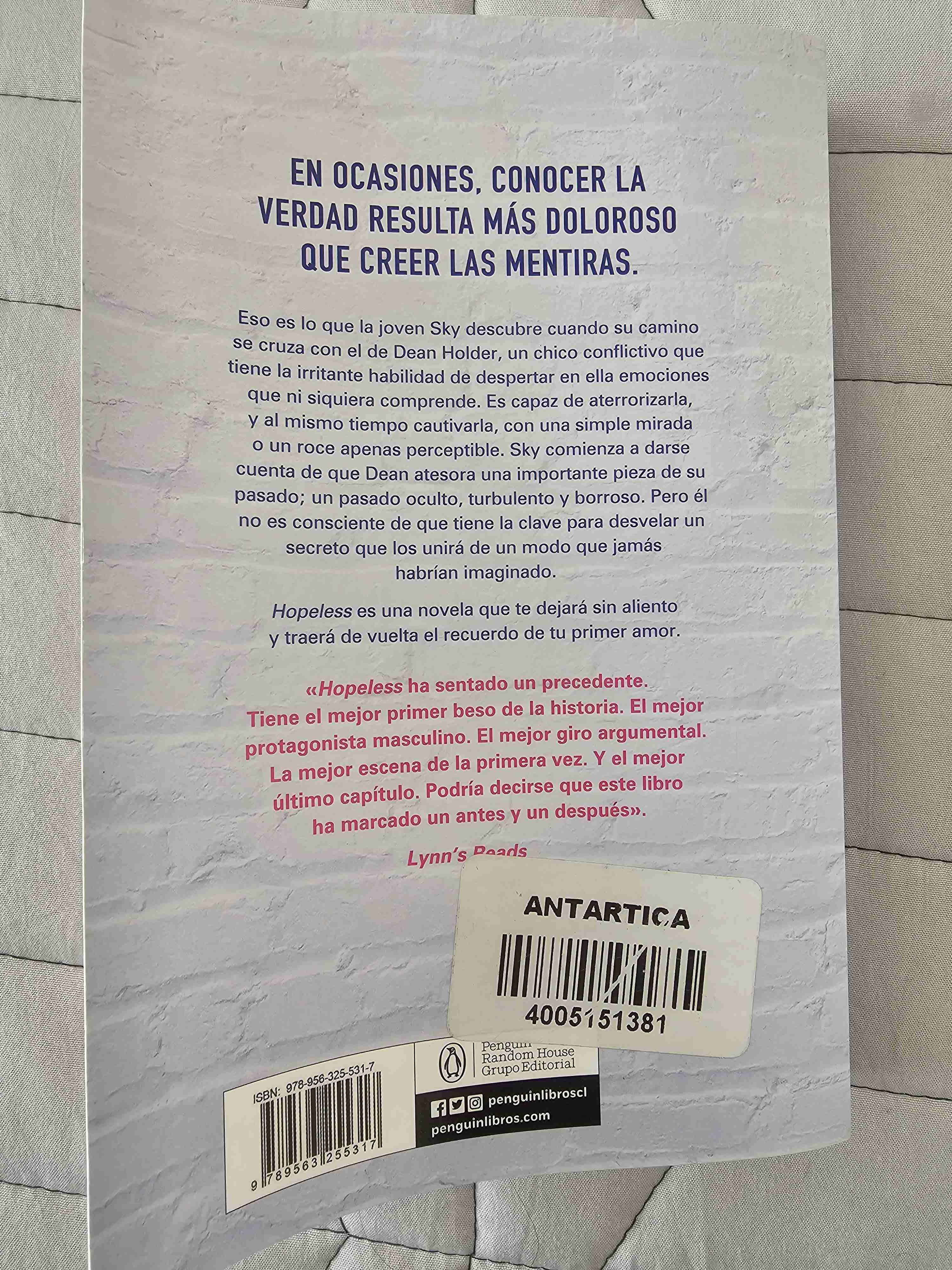 Libro Hopeless Colleen Hoover - miniatura 3