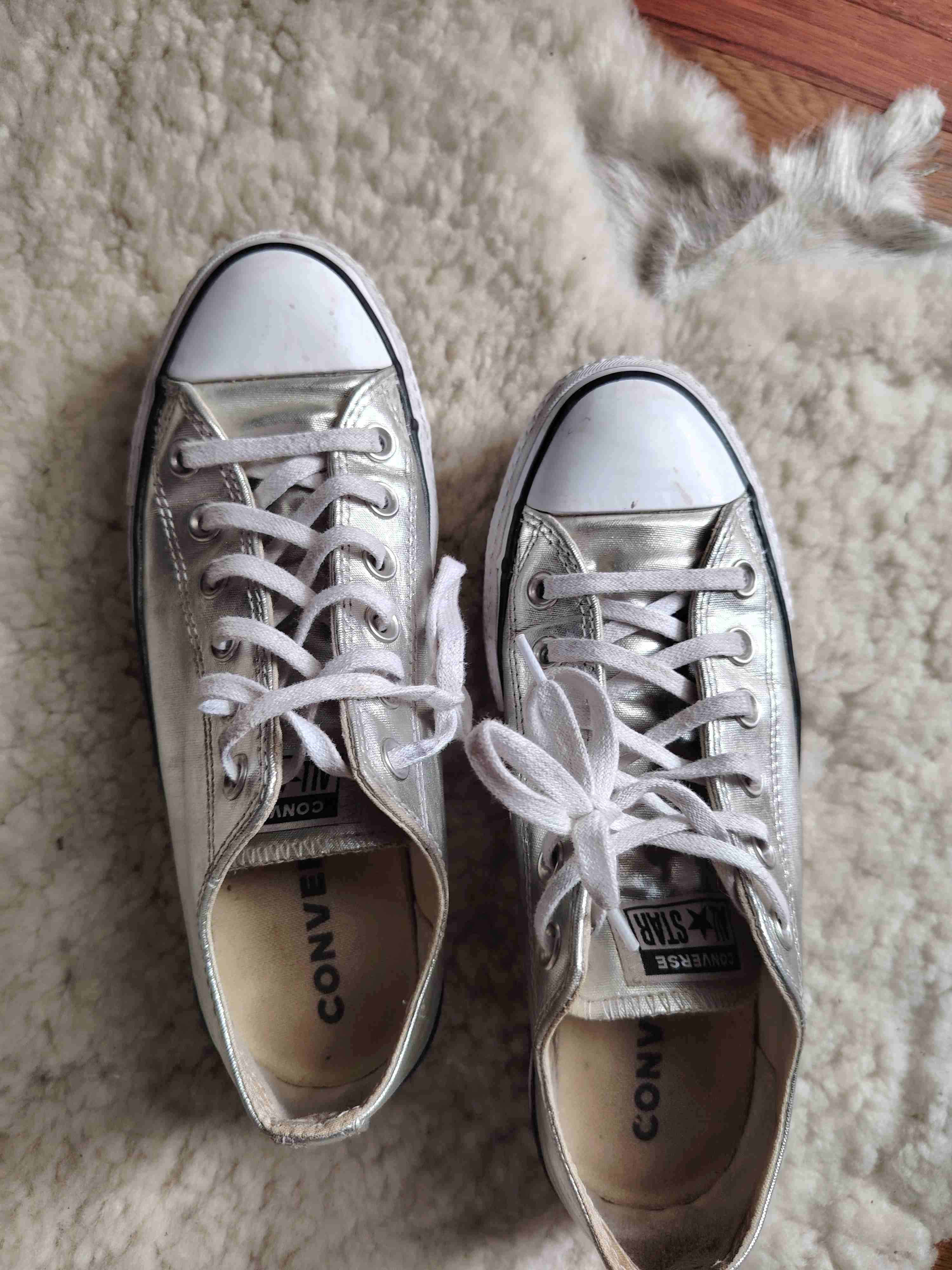 Zapatillas Converse color plateado - miniatura 3