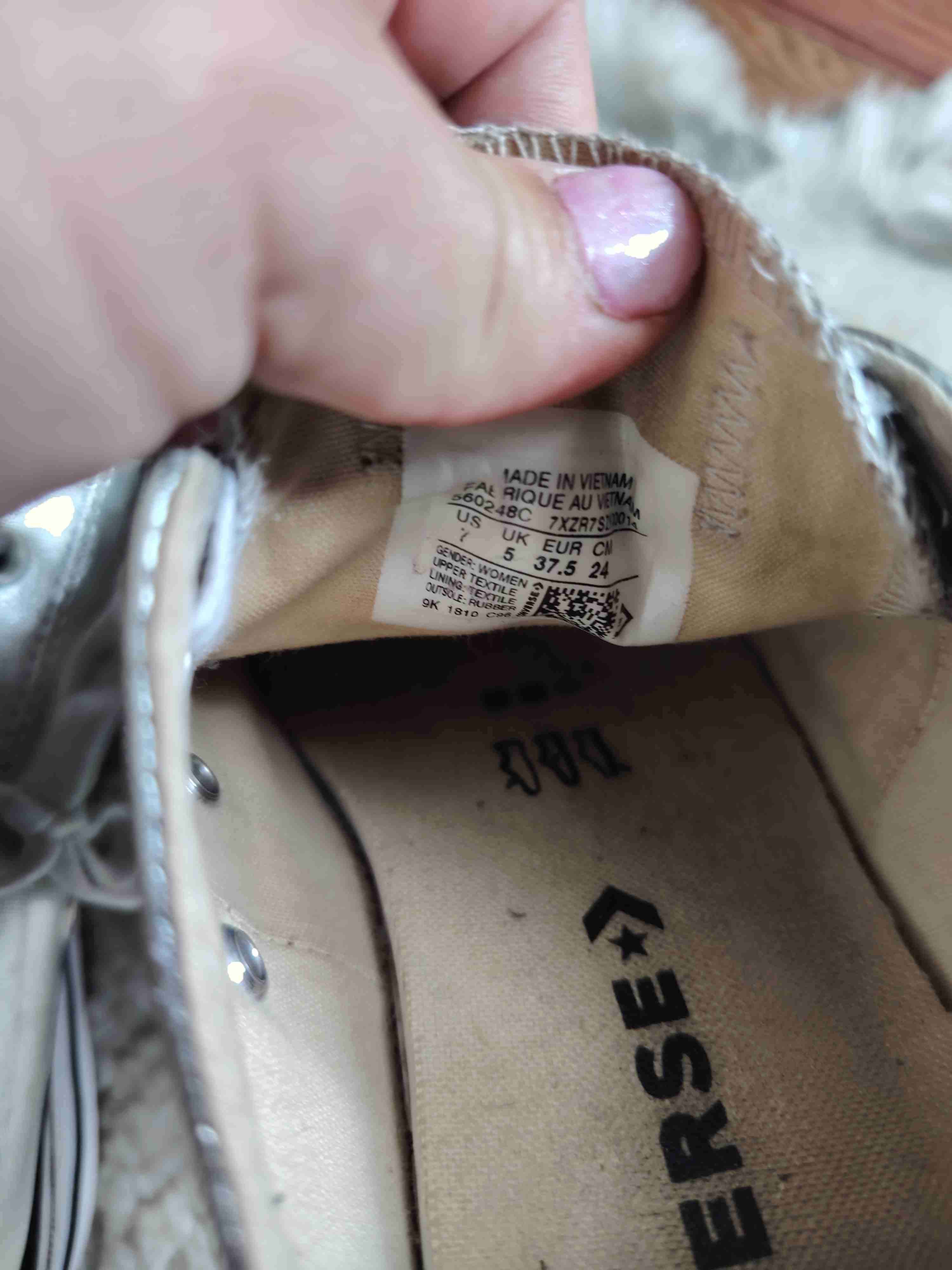 Zapatillas Converse color plateado - miniatura 4