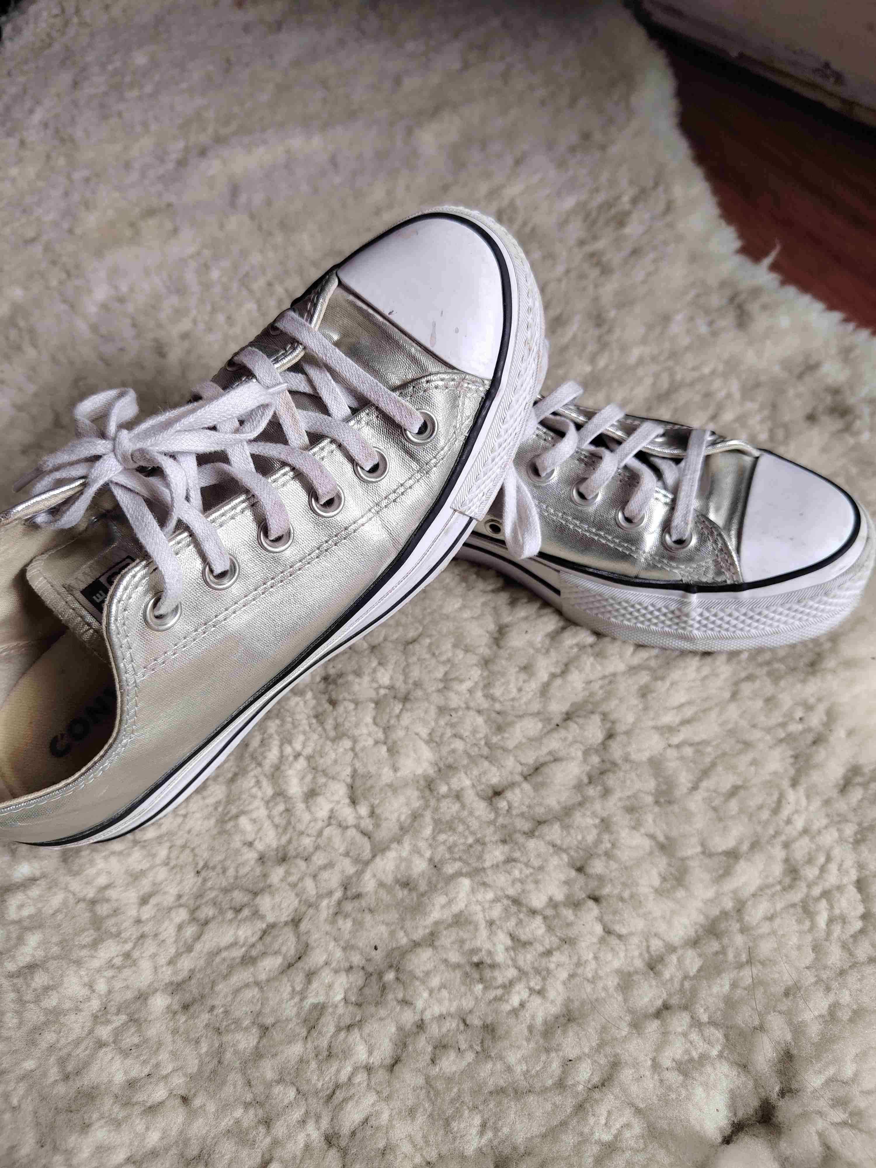 Zapatillas Converse color plateado - miniatura 5