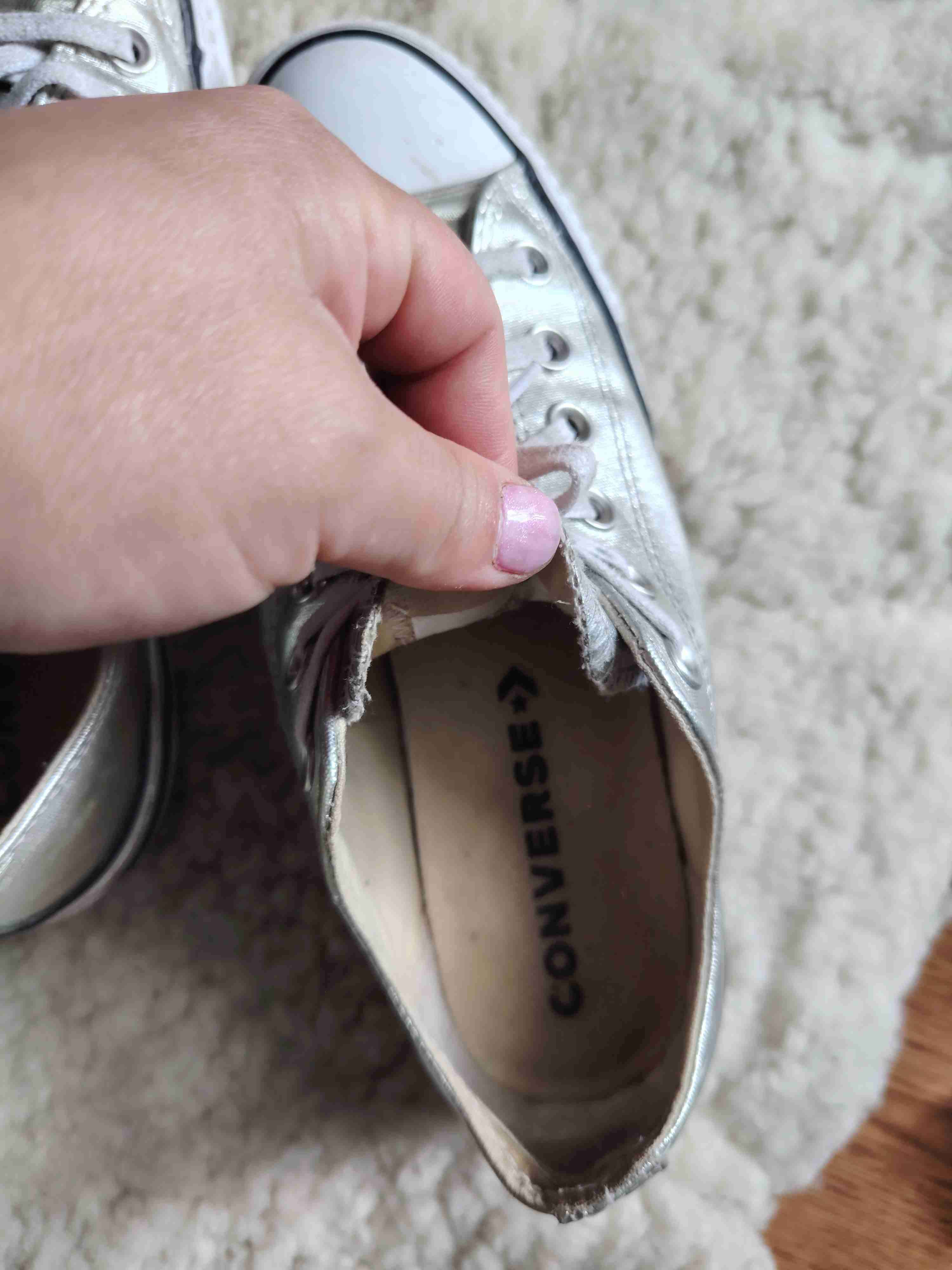 Zapatillas Converse color plateado - miniatura 6