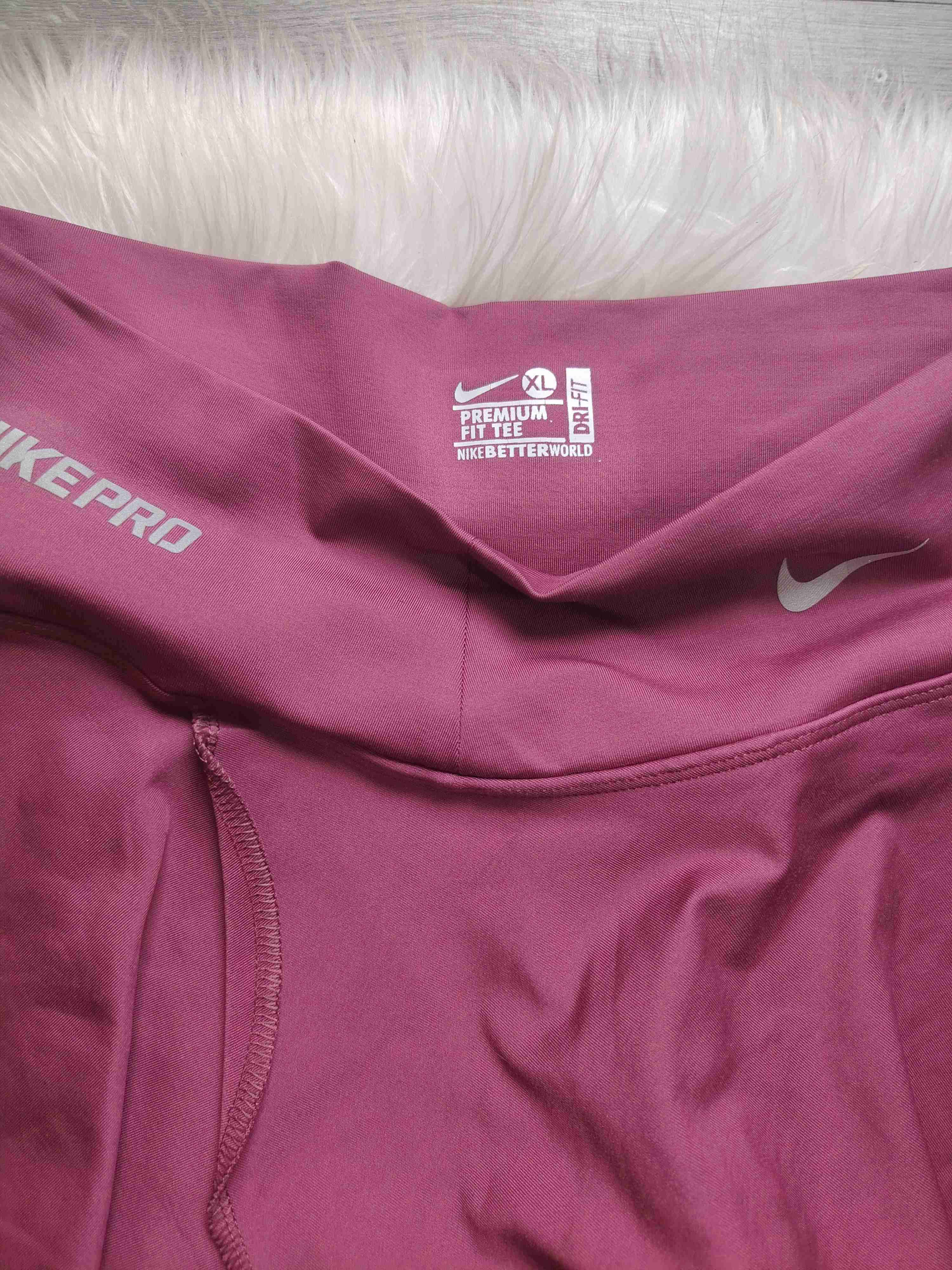 Short falda deportivo Nike Pro granate - miniatura 3