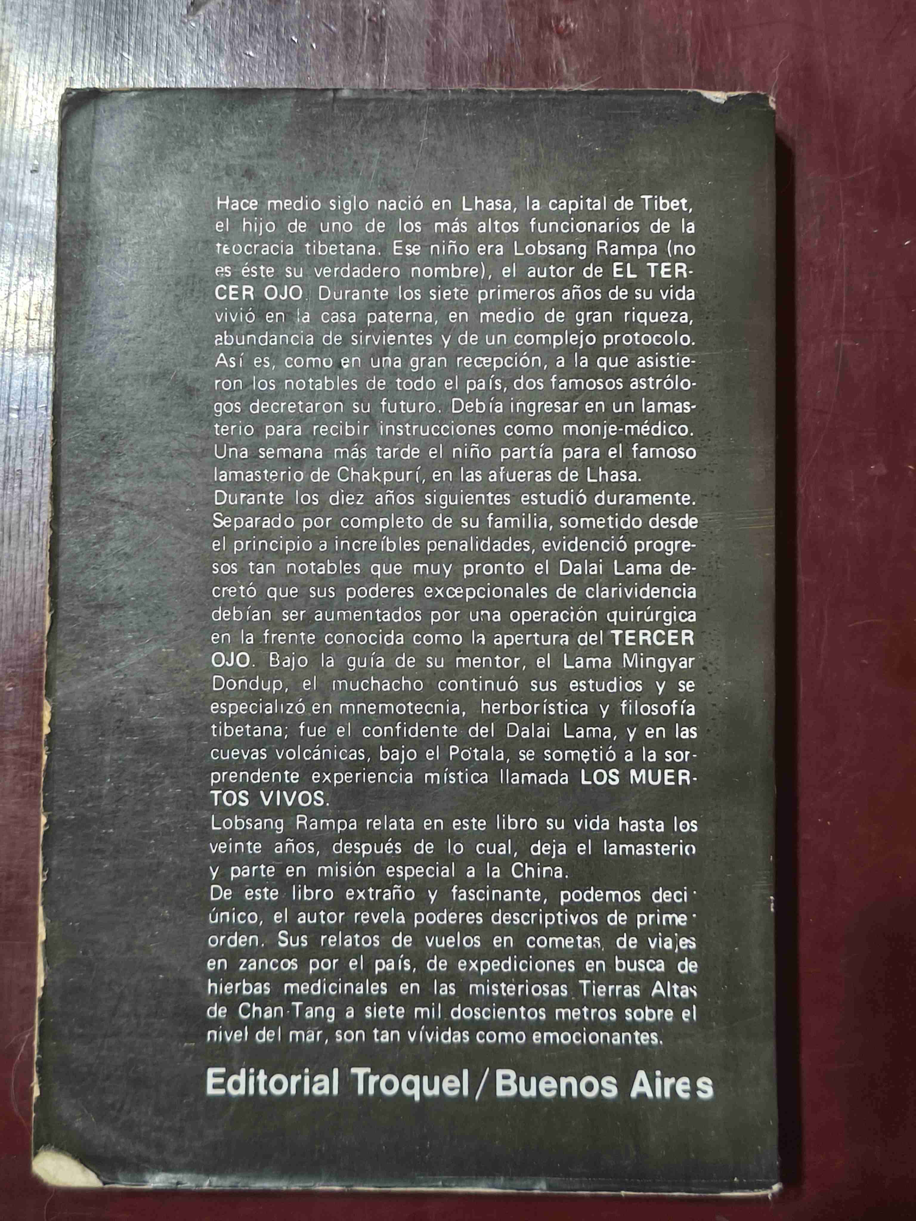 Libro El Tercer Ojo de Lobsang Rampa - miniatura 2