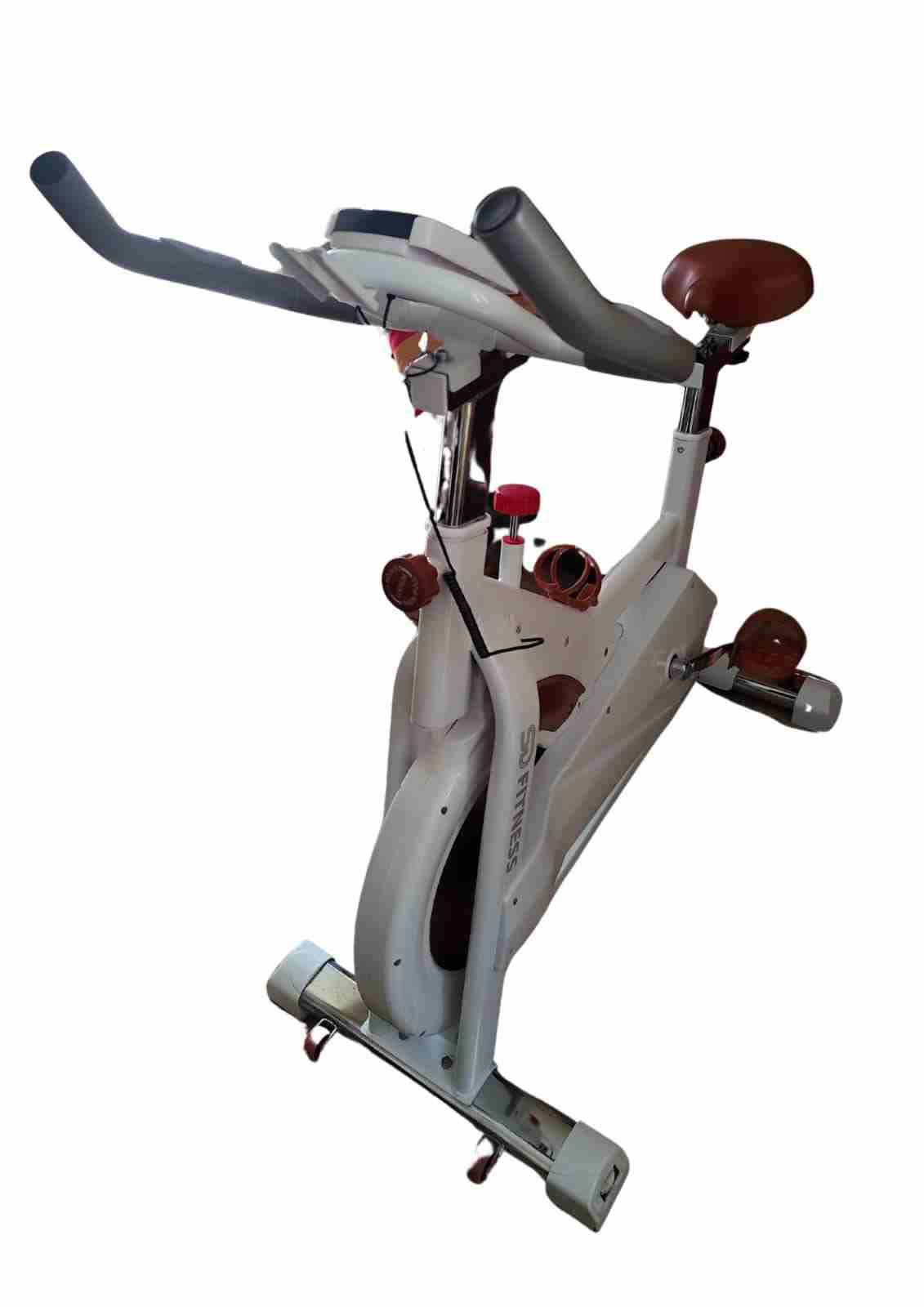 Bicicleta estática SD Fitness blanca - miniatura 3