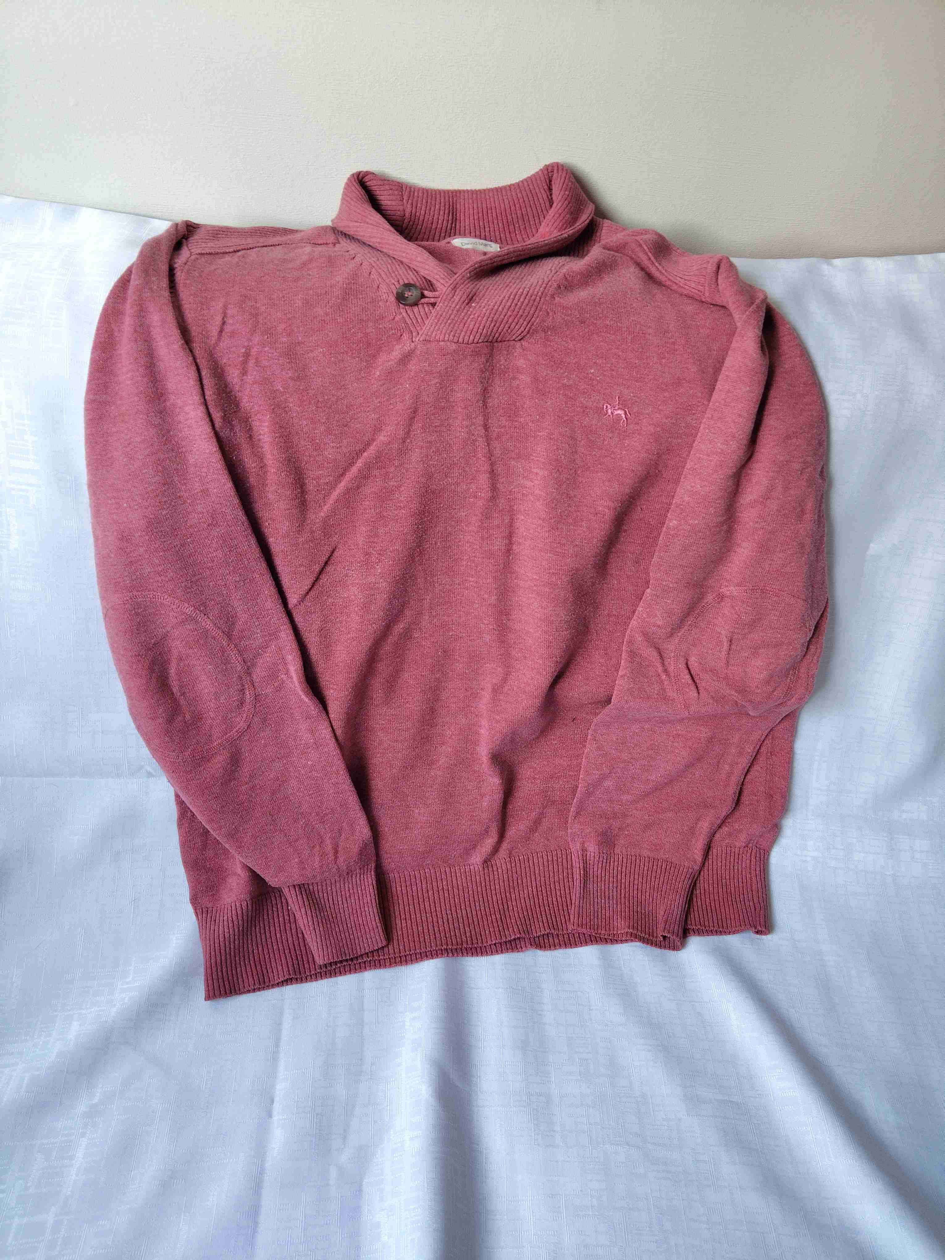 Suéter verde con cuello en V - miniatura 5