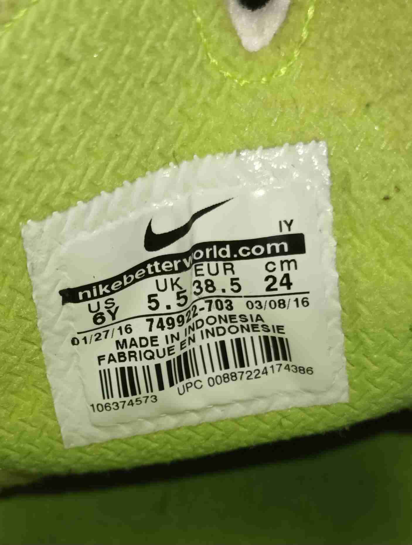 Zapatillas fútbol amarillas Nike - miniatura 2