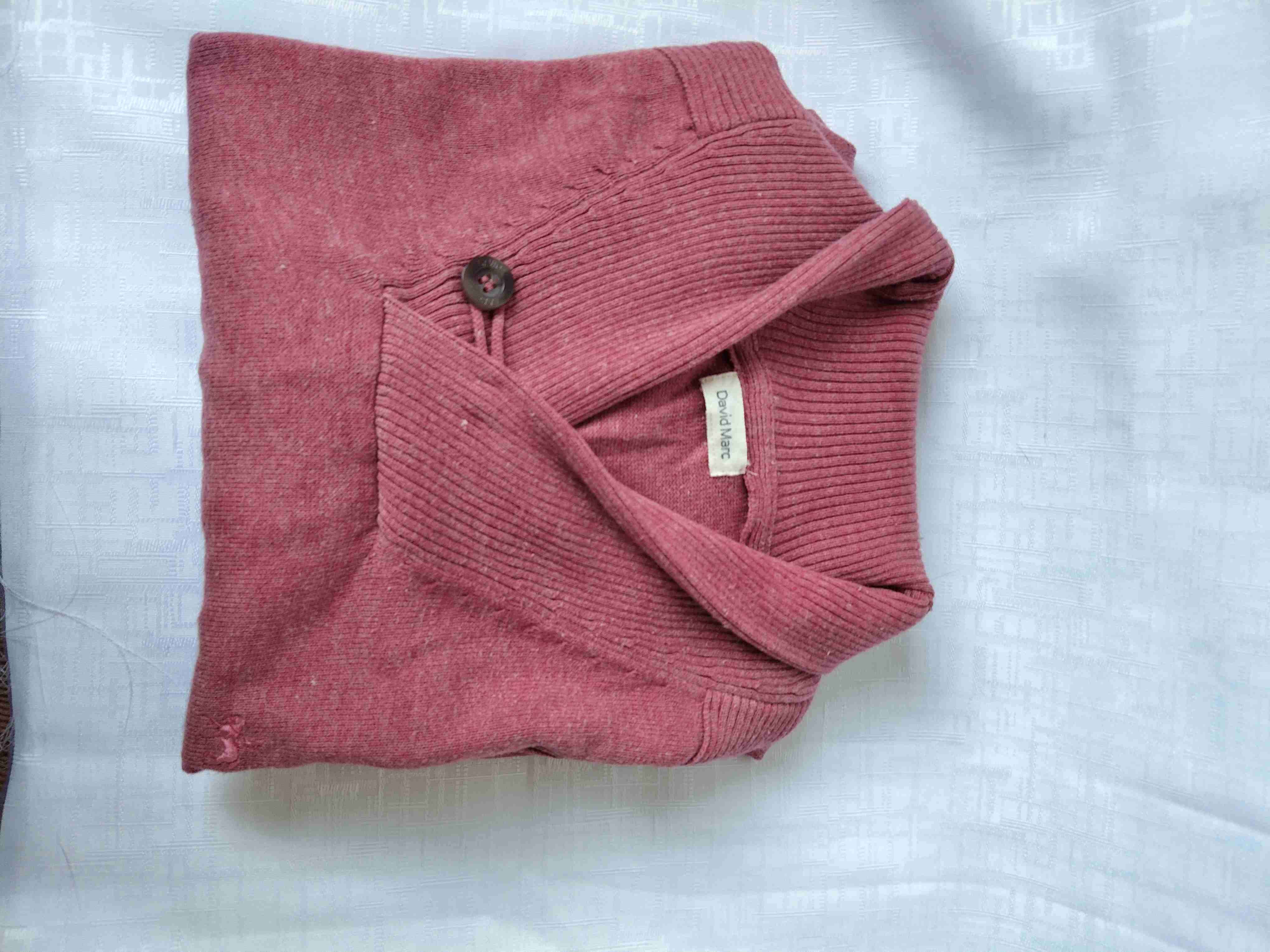 Suéter de lana rojo hombre - miniatura 3