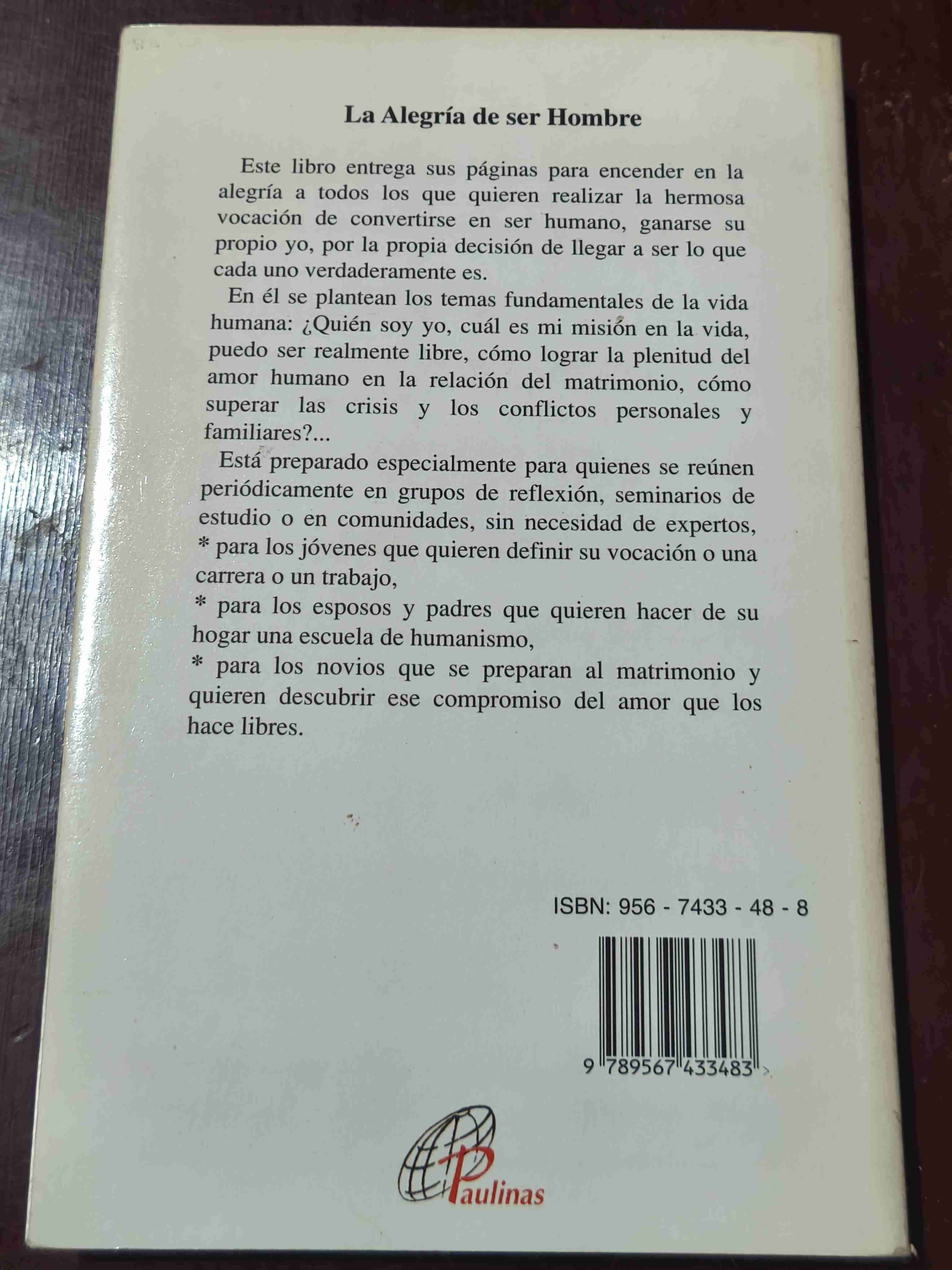 Libro La Alegría de ser Hombre - miniatura 2