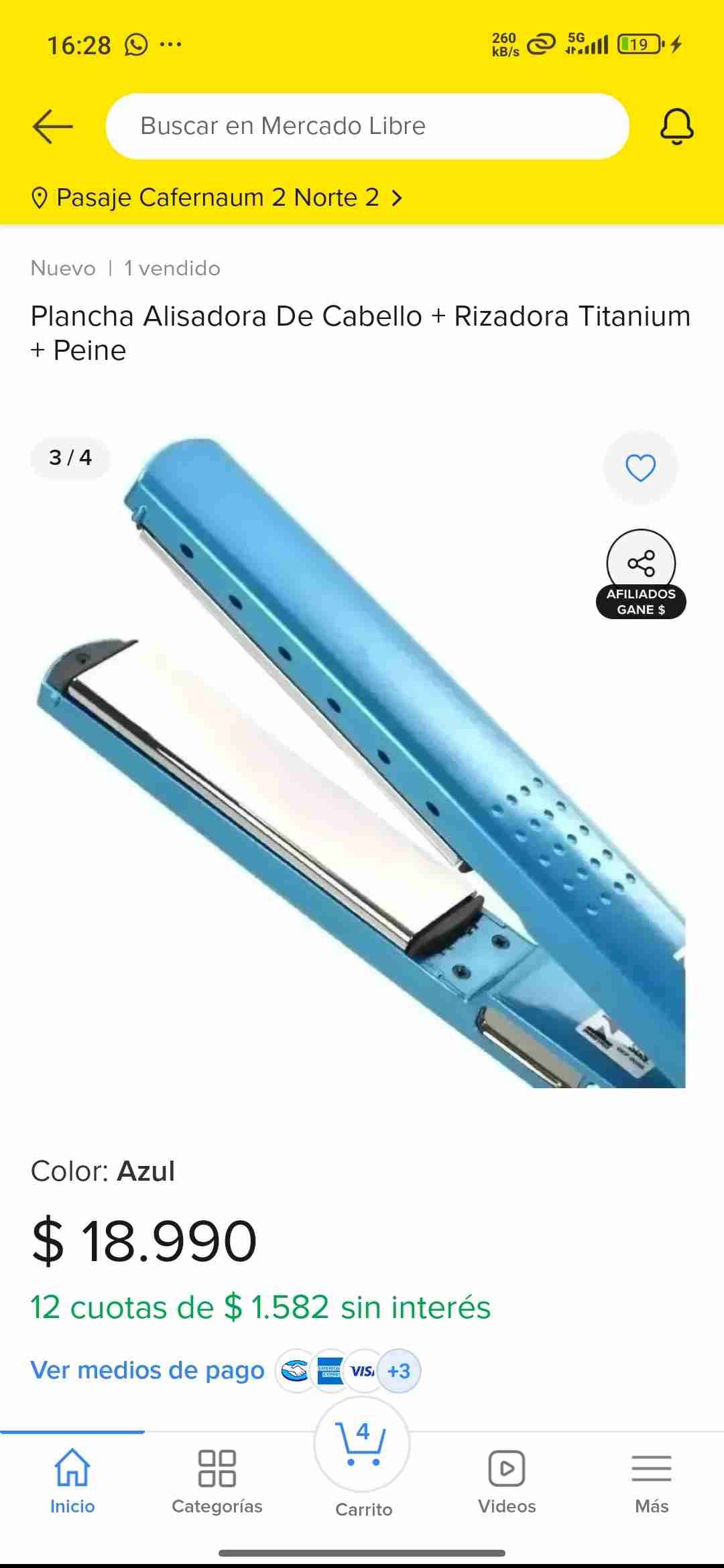 Plancha de pelo azul - miniatura 2