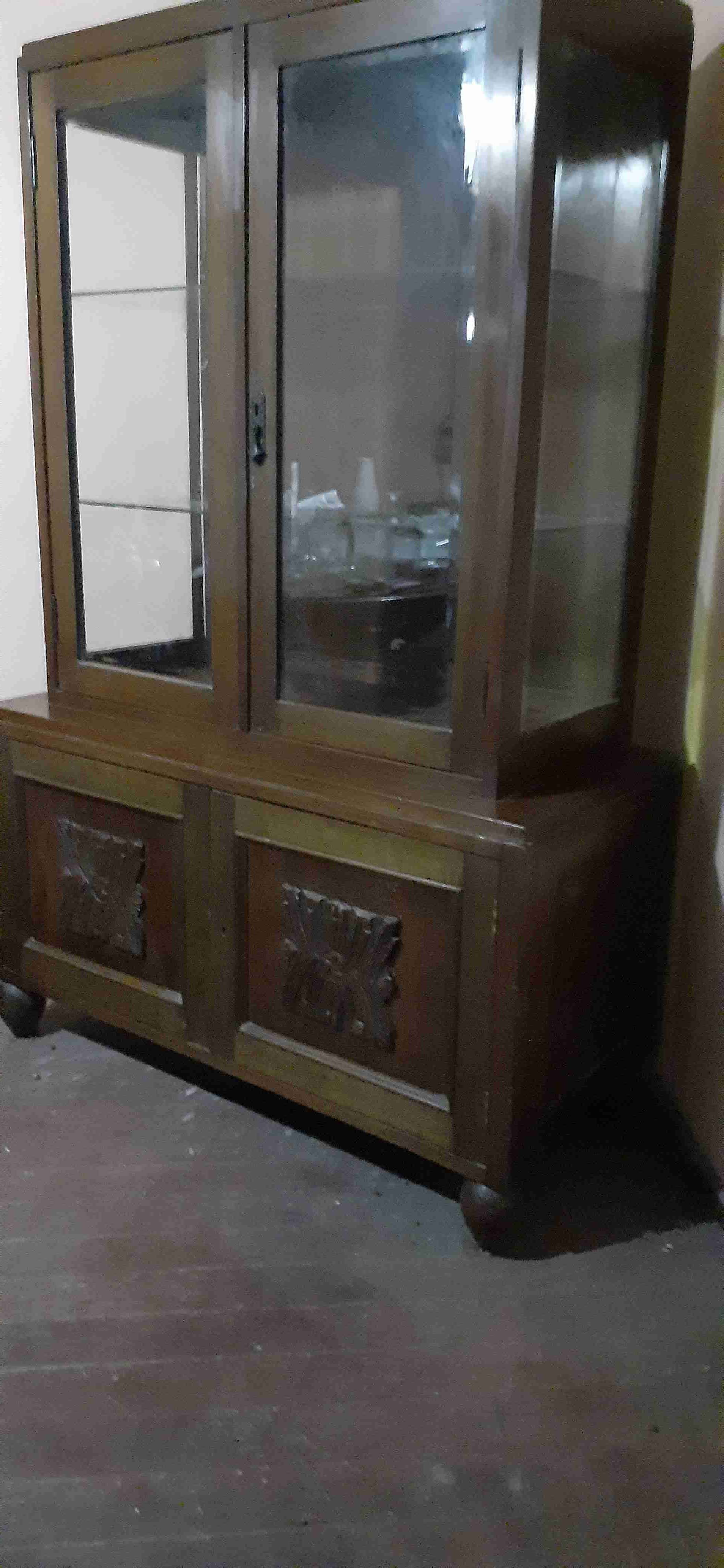 Vitrina de madera antigua - miniatura 5