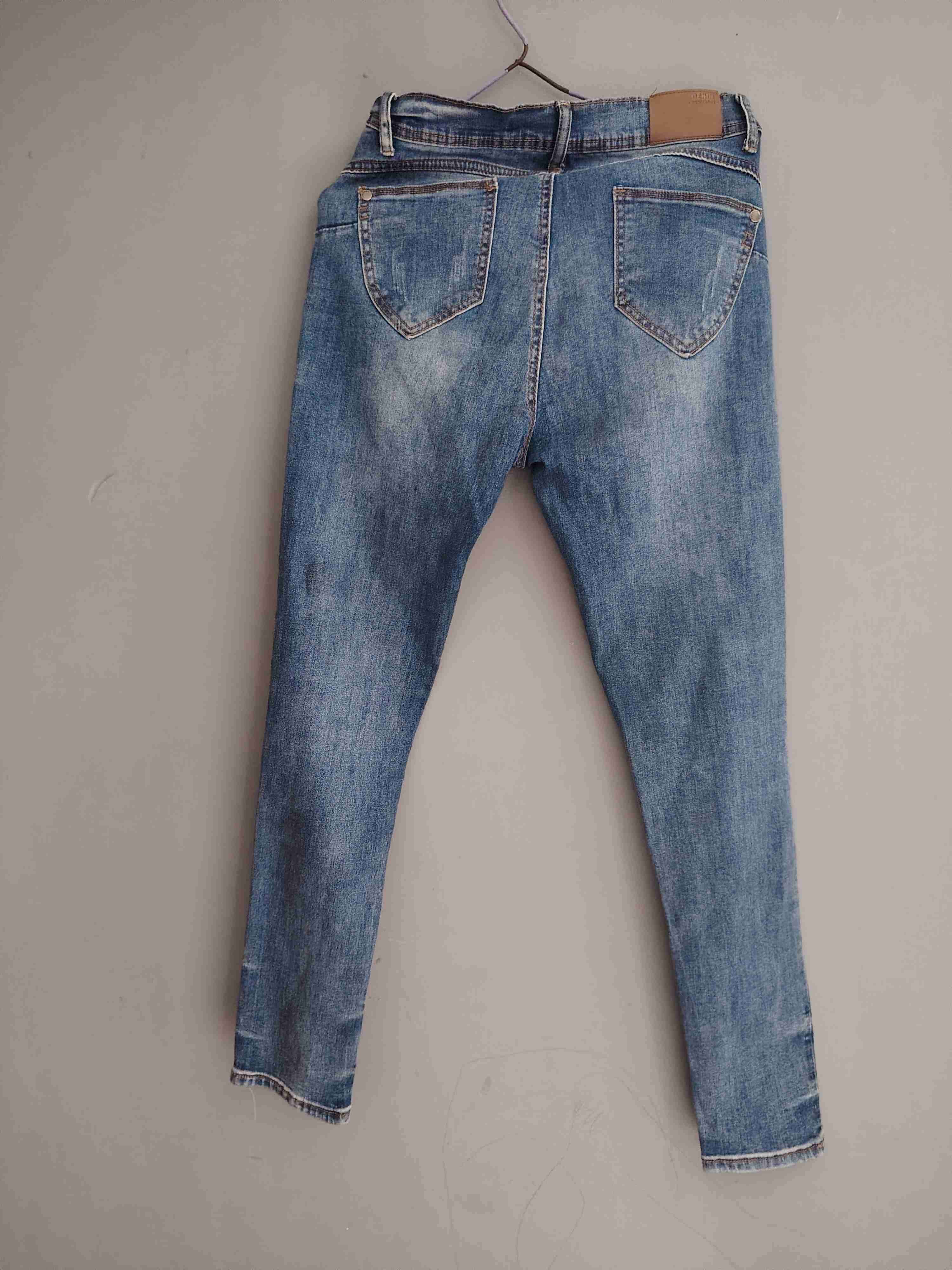 Jeans azules tiro alto talla 38 - miniatura 3