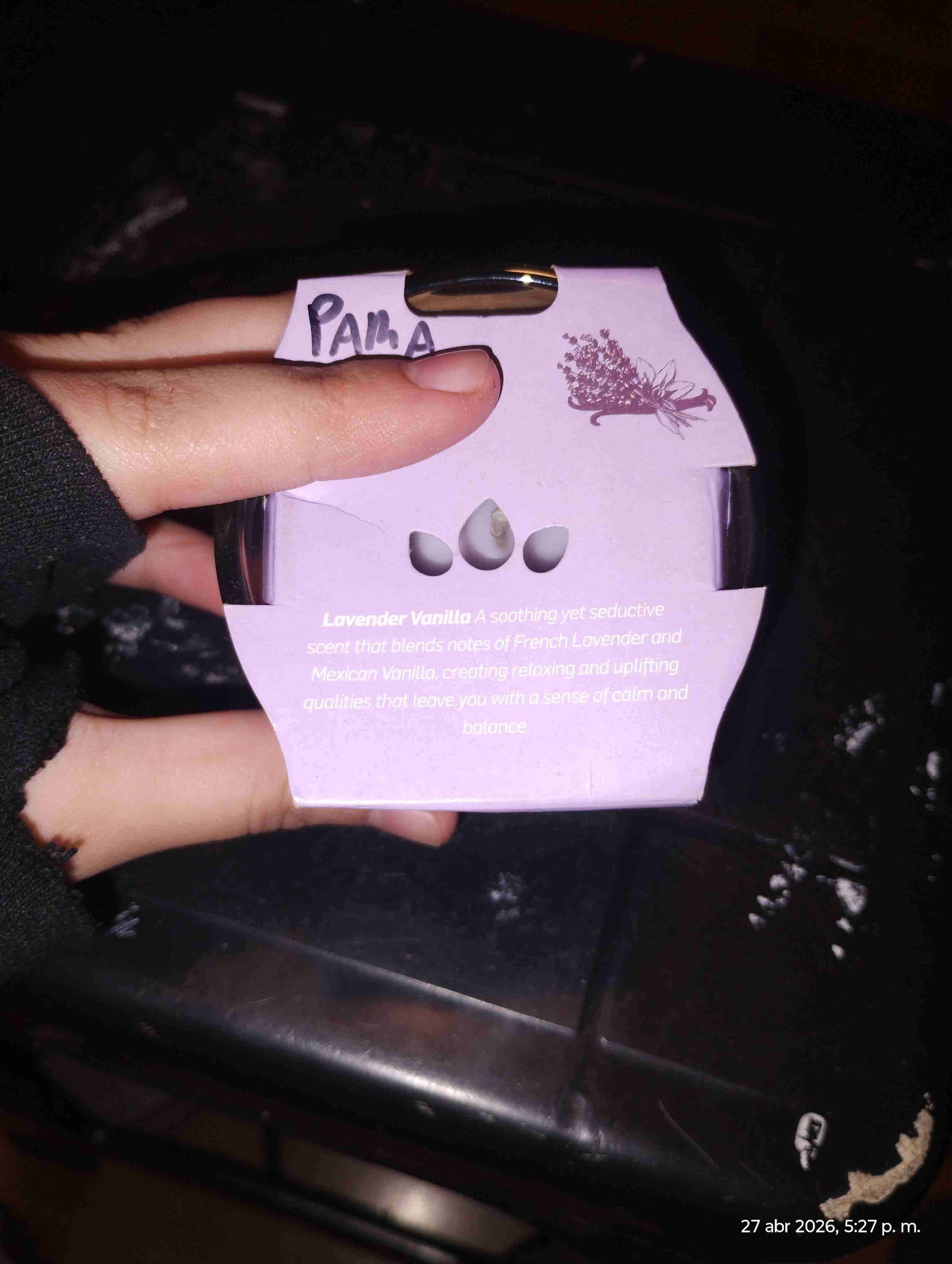 Vela aromática de Lavender Vanilla - miniatura 3