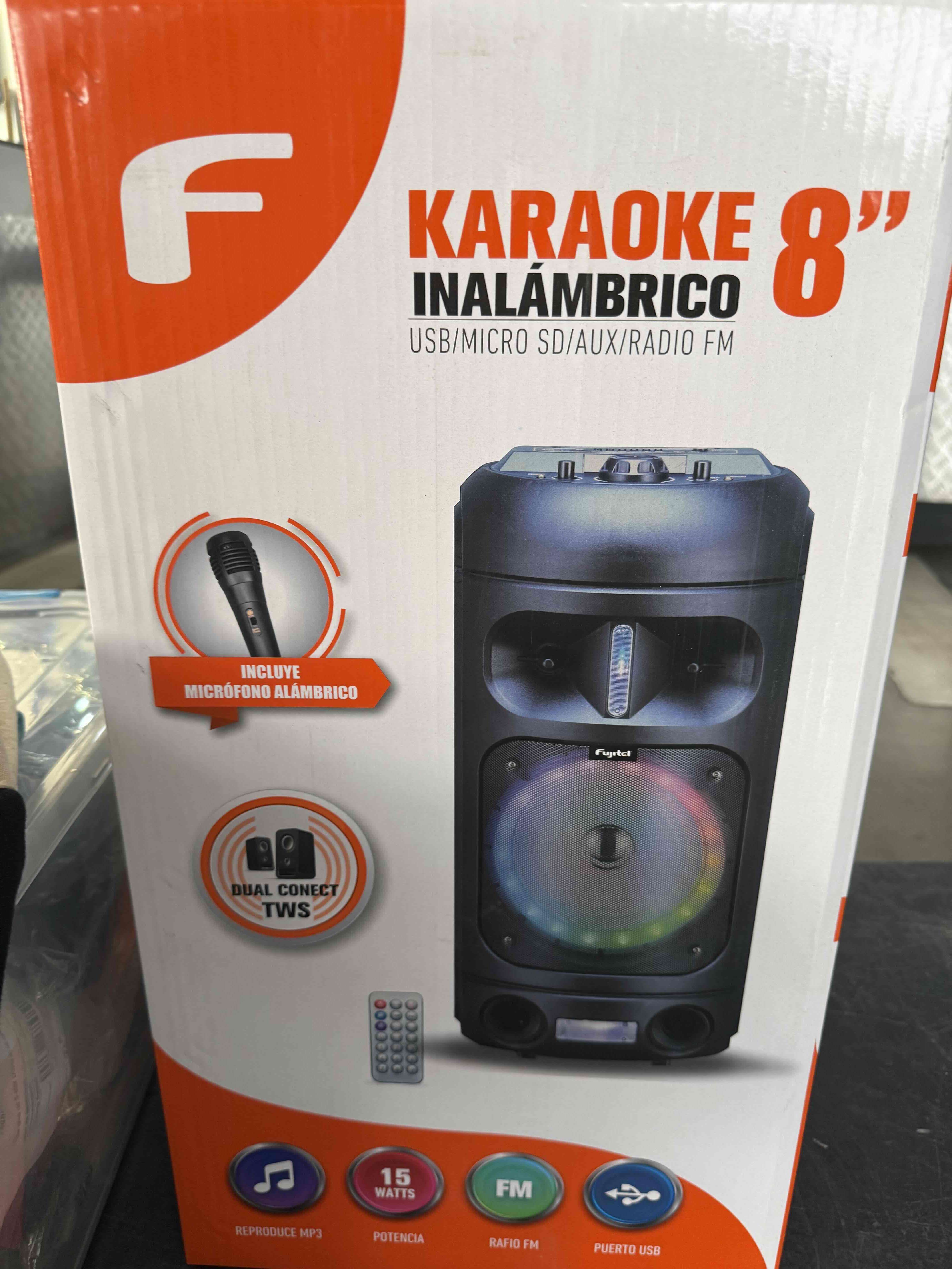 Karaoke inalámbrico 8 pulgadas