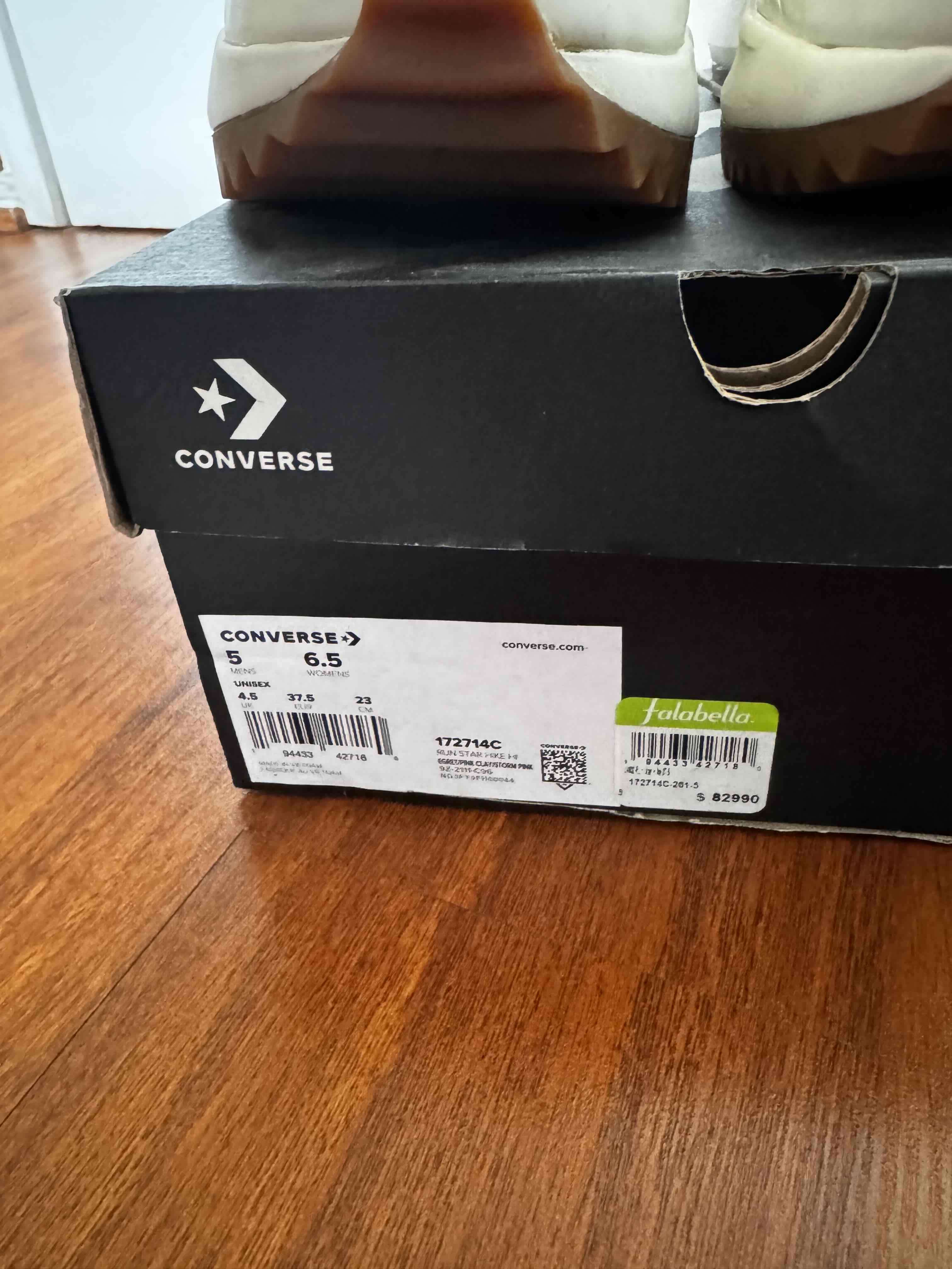 Zapatillas Converse rosadas altas - miniatura 3