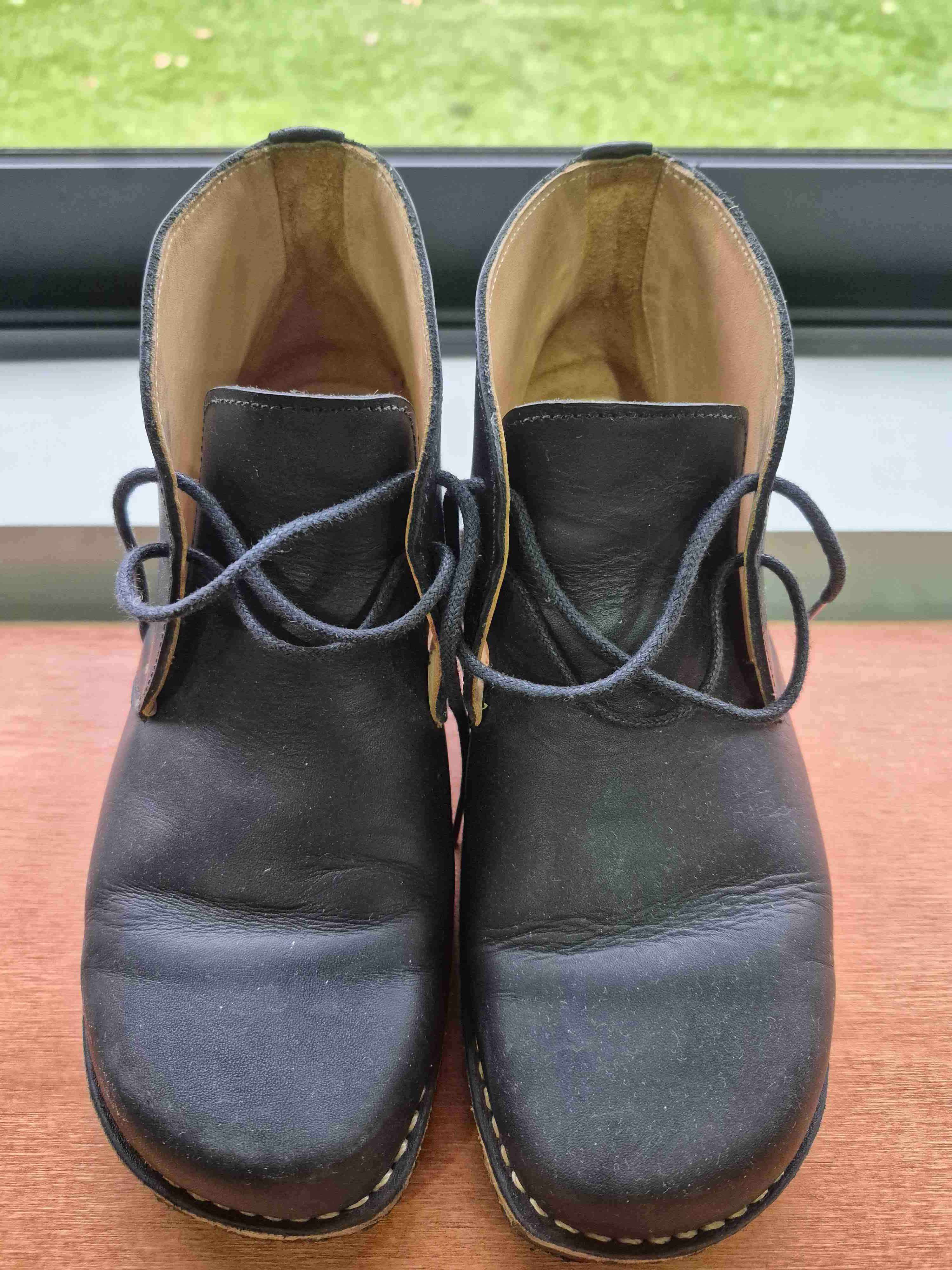 Botines leñador marca Tada de cuero negro - miniatura 3