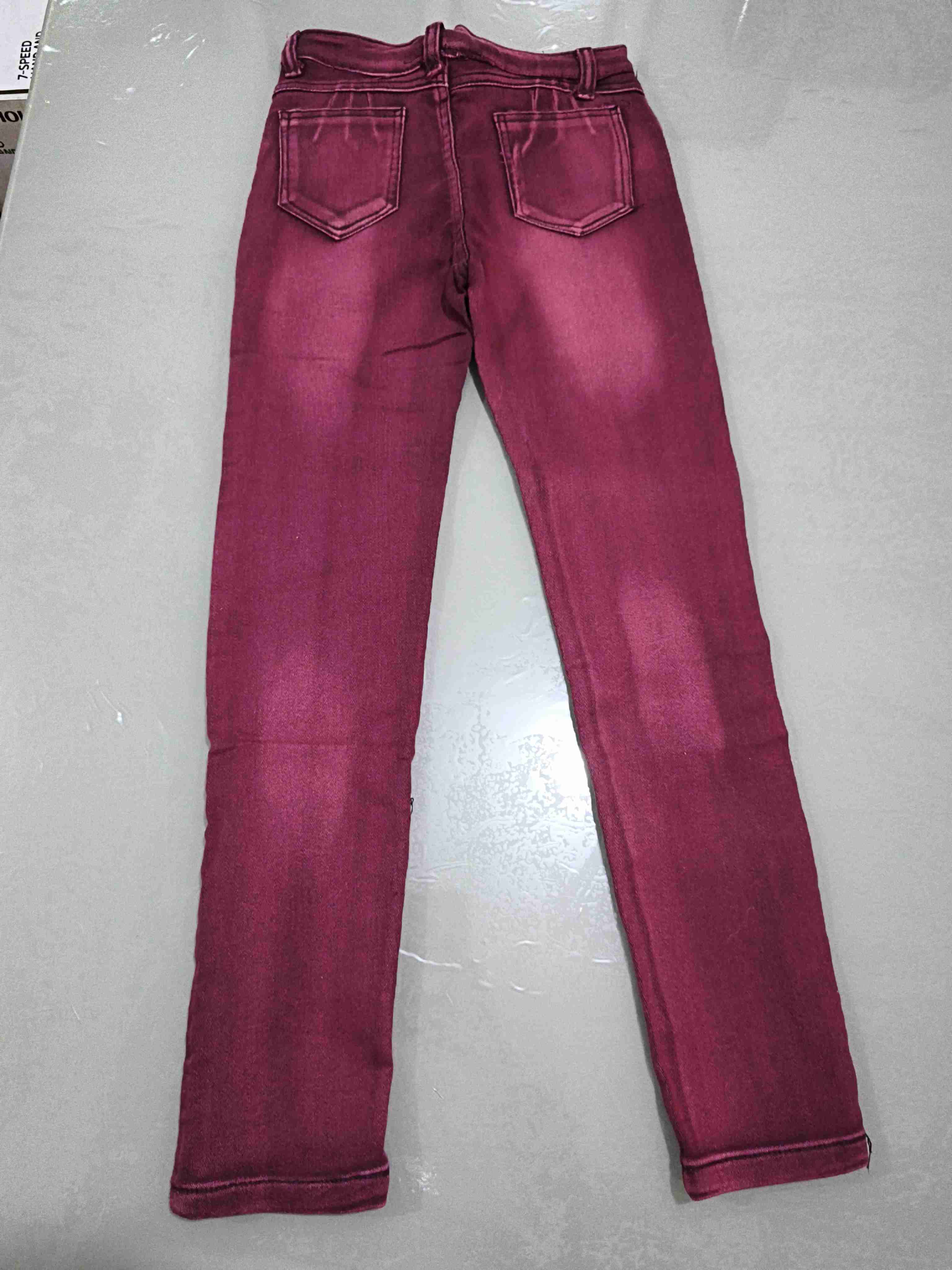 Jeans cereza oscuro ajustados talla 26 - miniatura 2