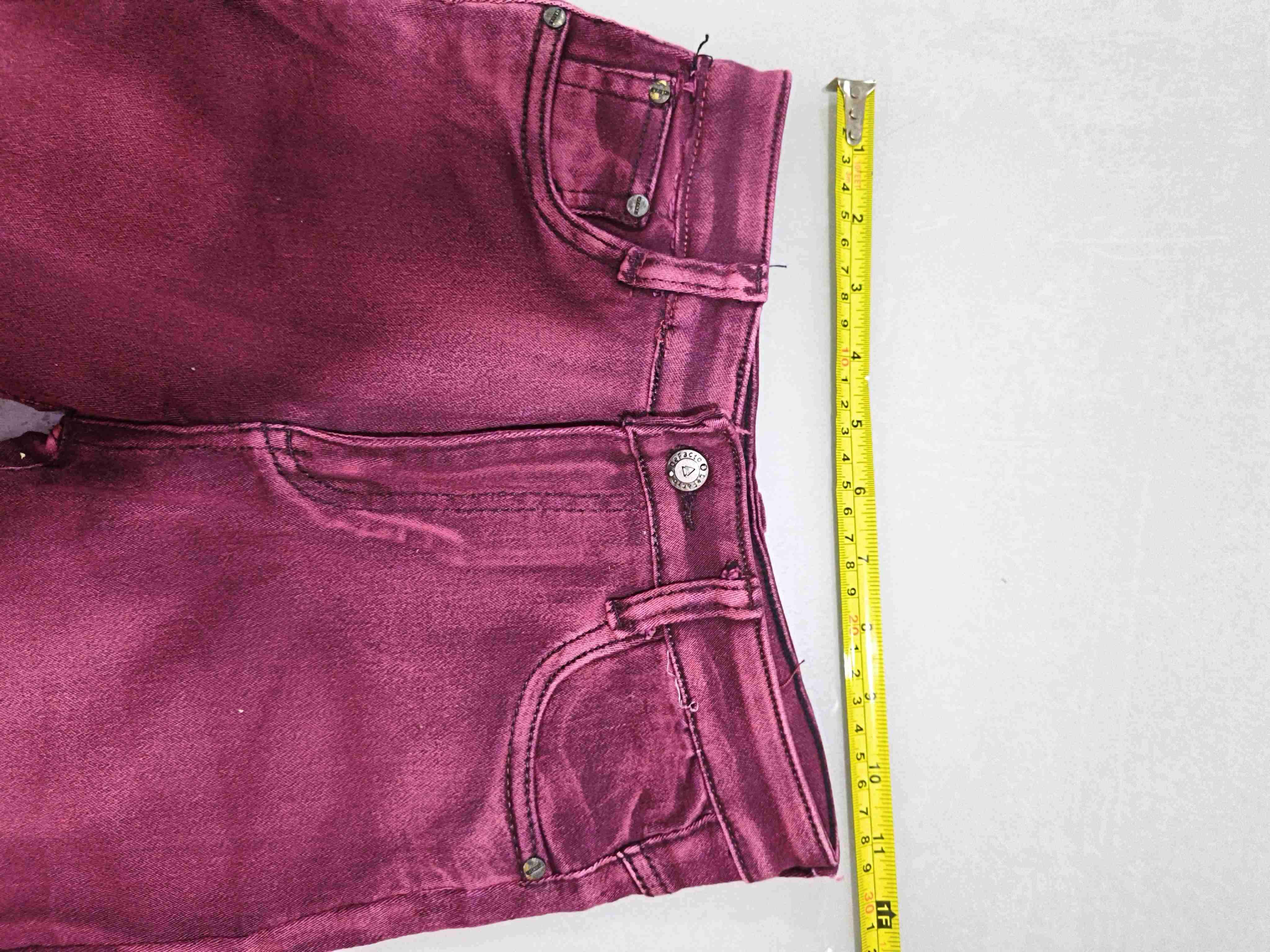 Jeans cereza oscuro ajustados talla 26 - miniatura 5