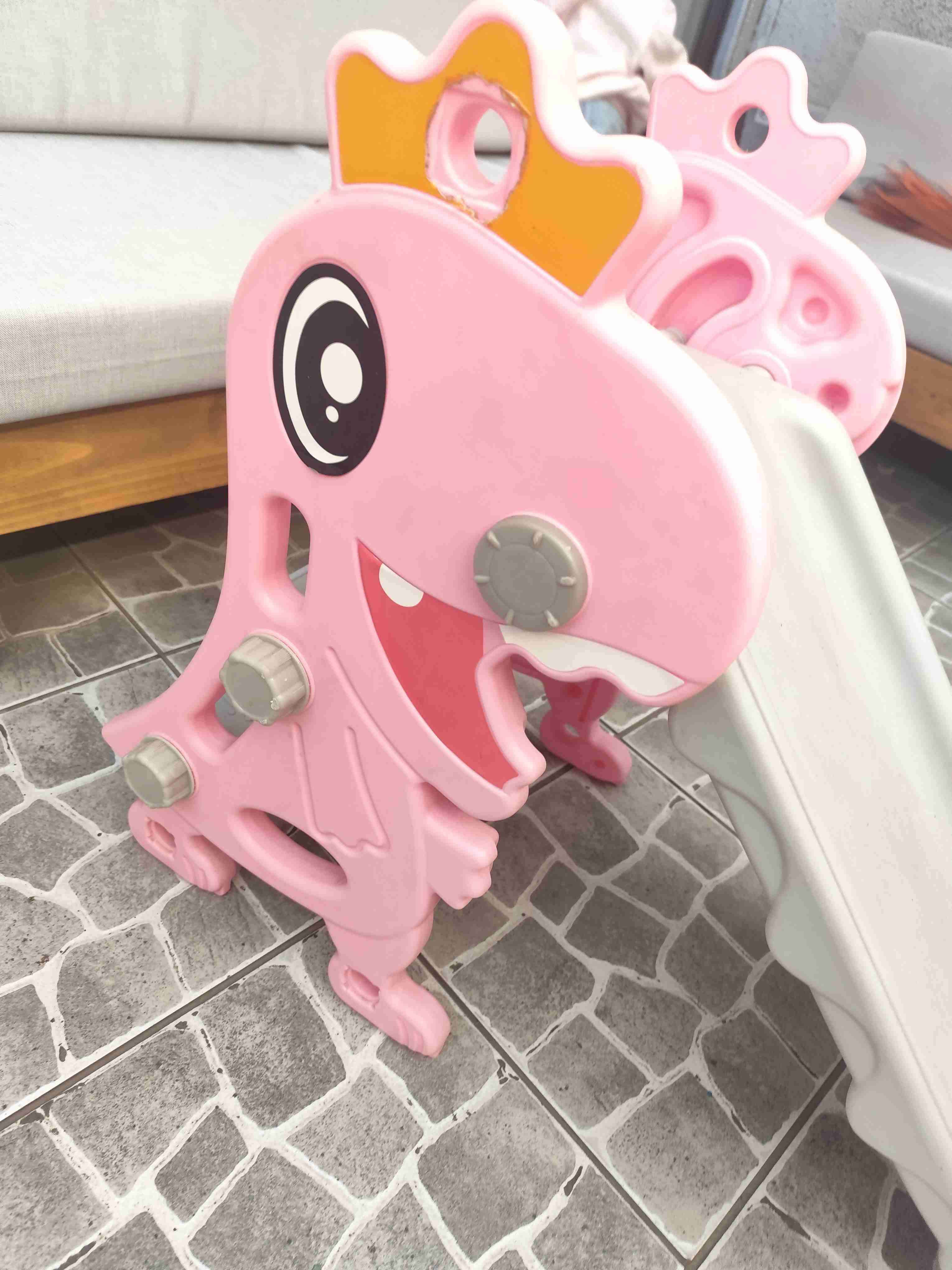 Resbalín infantil rosa y gris - miniatura 2