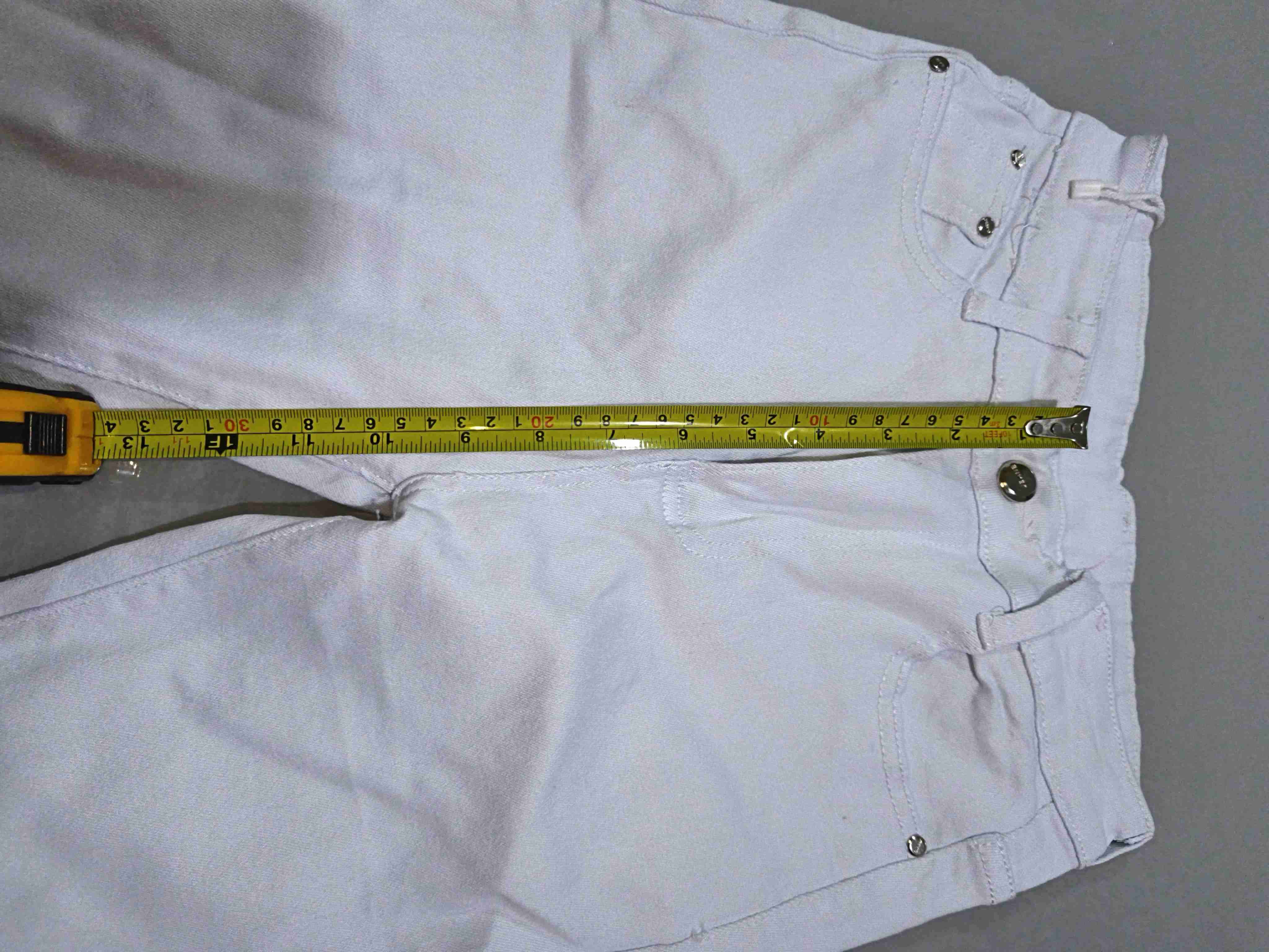 Pantalones jeans  blancos ajustados talla 27 - miniatura 6