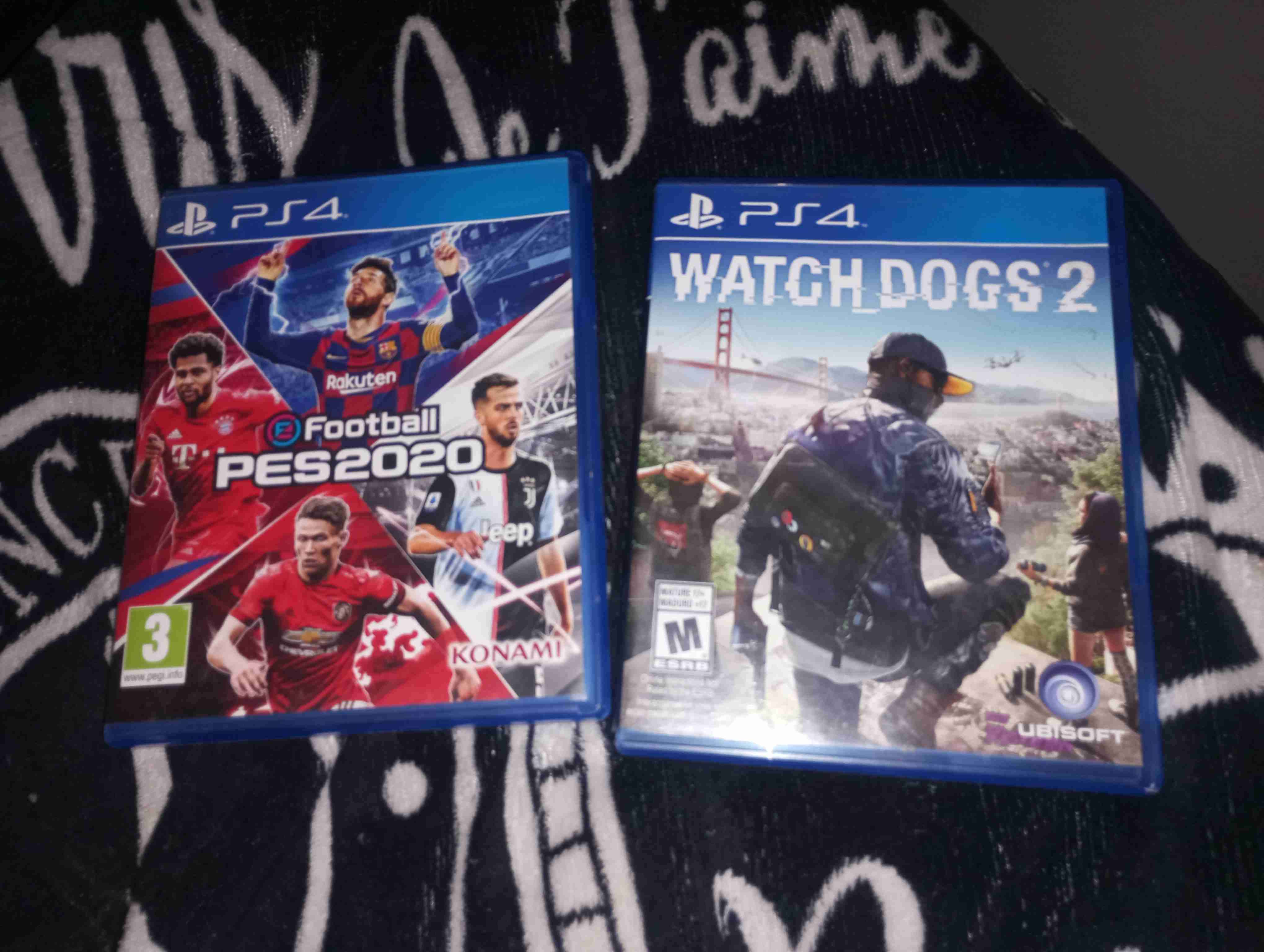 Juegos PS4 PES 2020 y Watch Dogs 2