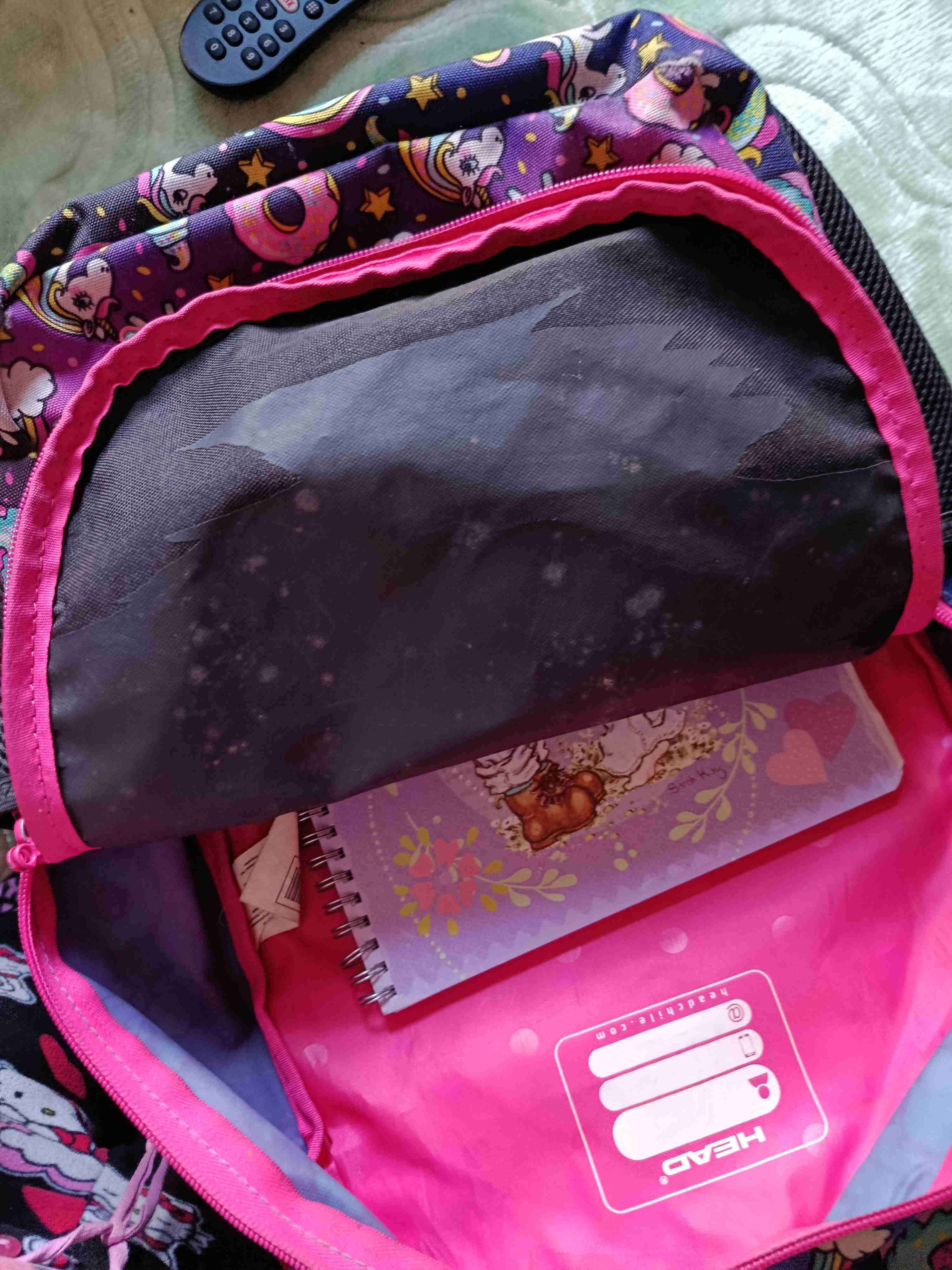 Mochila unicornio con estuche y cuaderno - miniatura 2