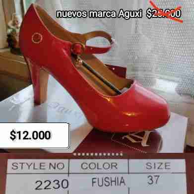 Zapatos taco alto fucsia Aguxi