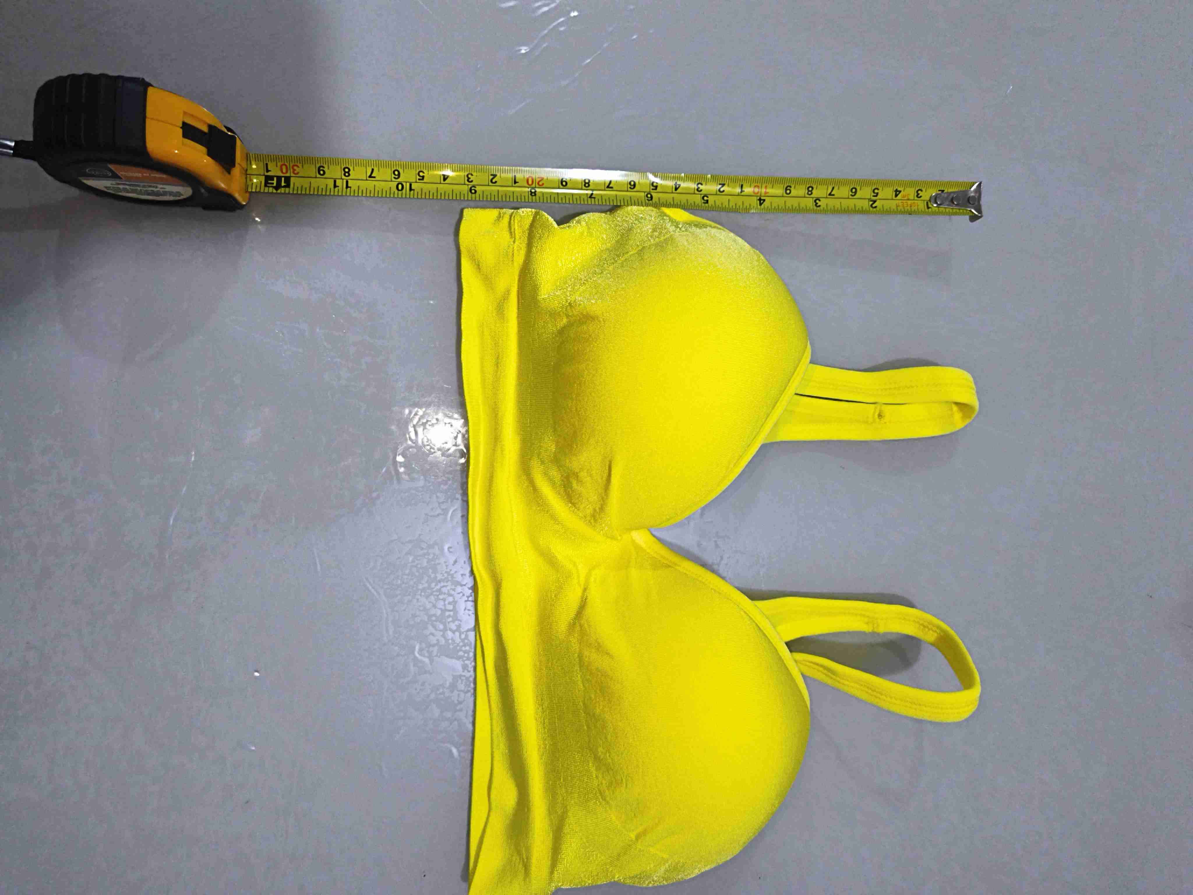 Sostén deportivo o top amarillo talla M - miniatura 5