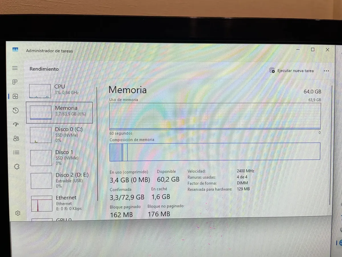 Kit Intel I7-7700k-64gb Ram-Asus B250m-2x Nvme240G - miniatura 4