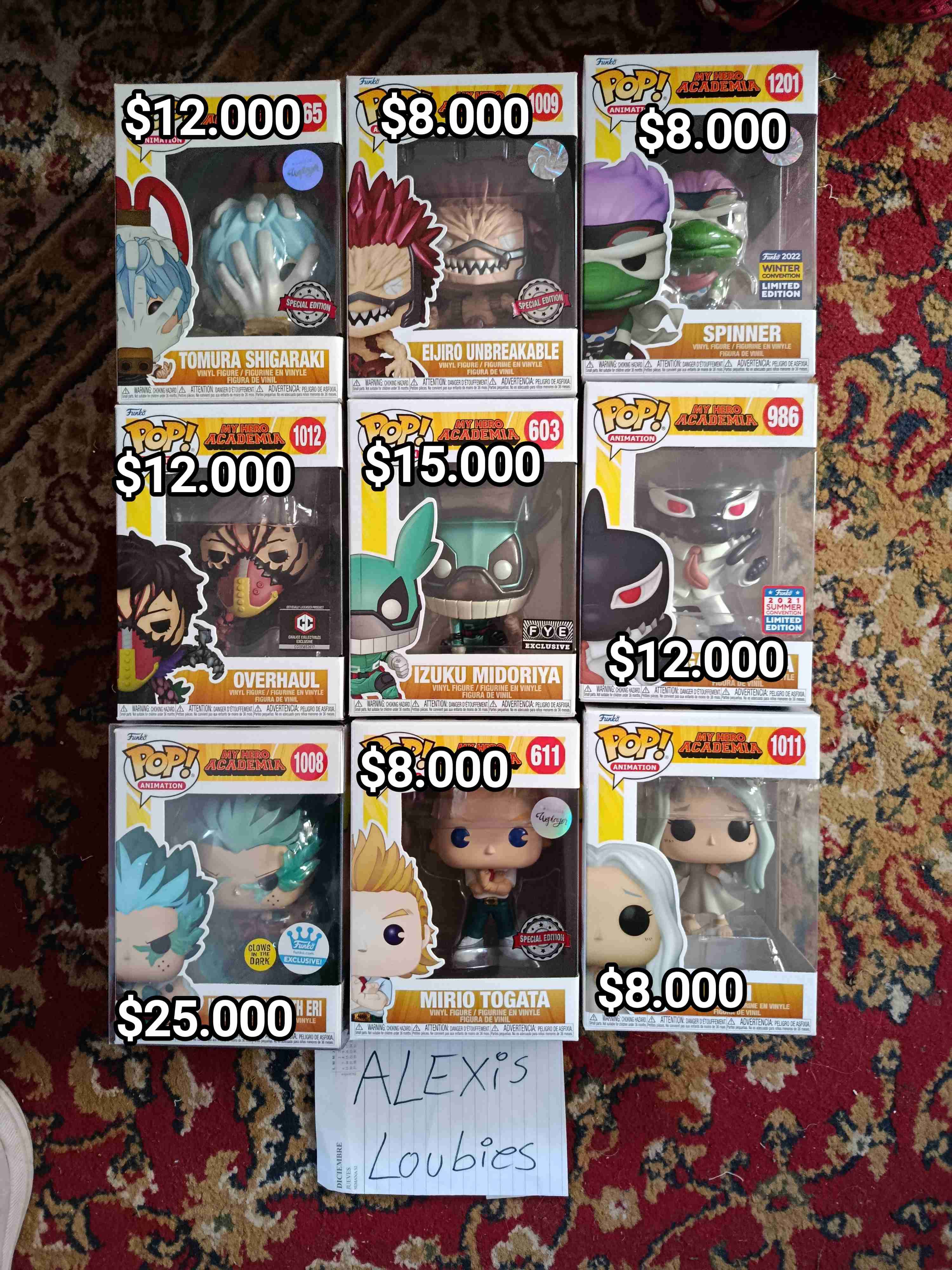 Figuras Funko Pop My Hero Academia