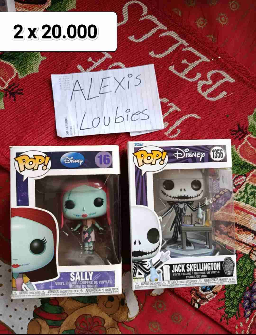 Figuras Funko Pop Sally y Jack - miniatura 1