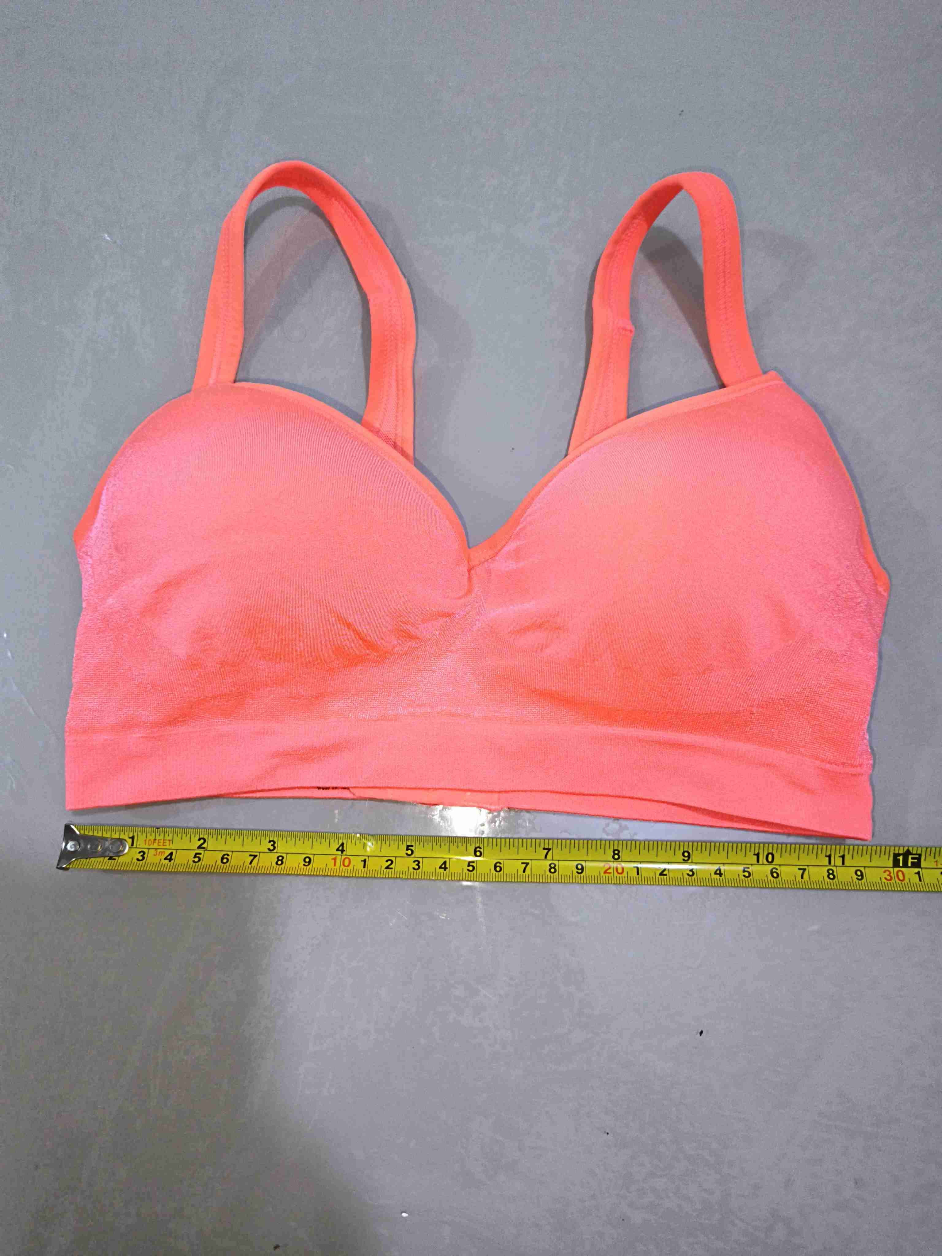 Sostén o top  deportivo coral neon talla M - miniatura 4