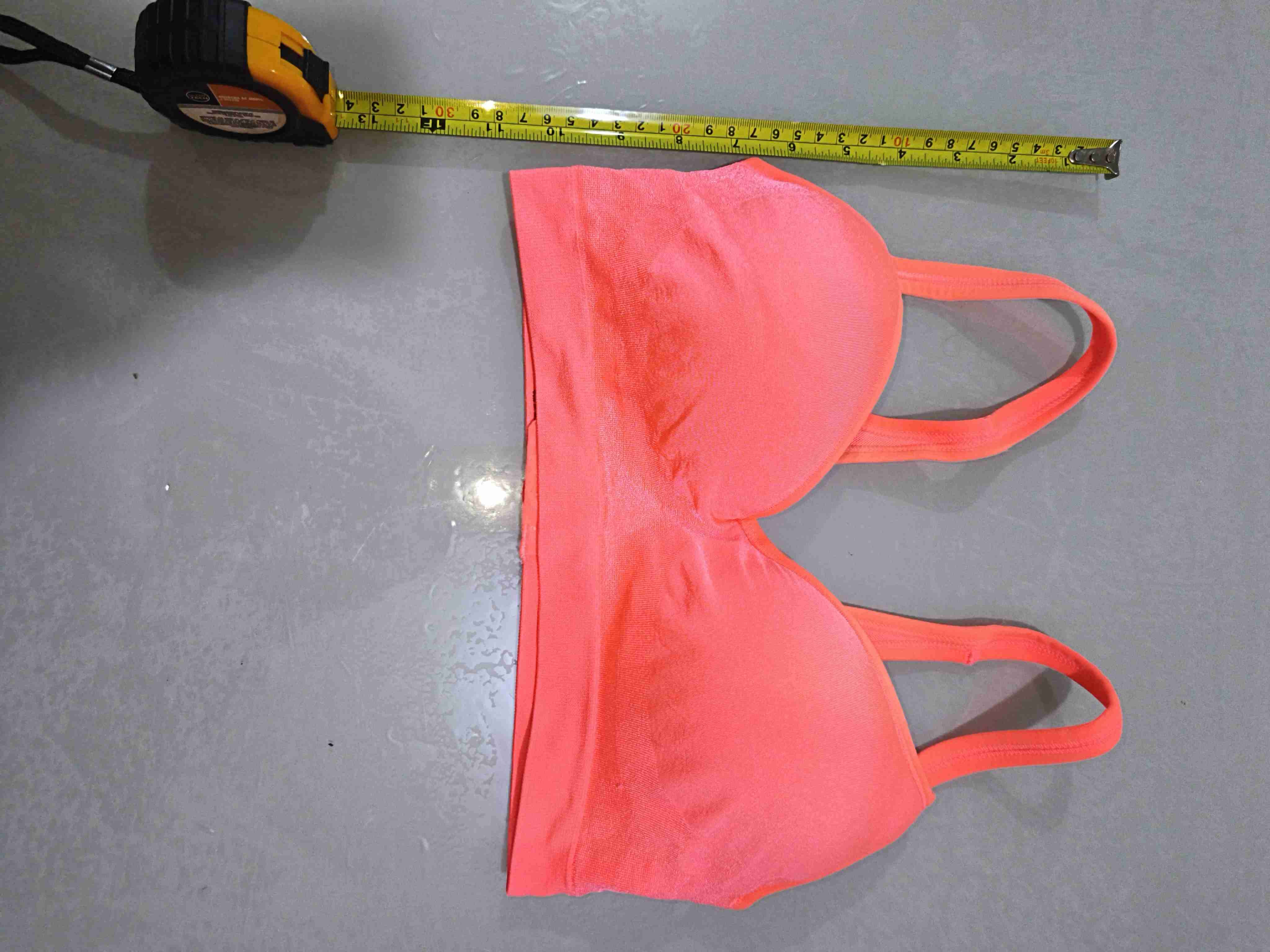 Sostén o top  deportivo coral neon talla M - miniatura 5