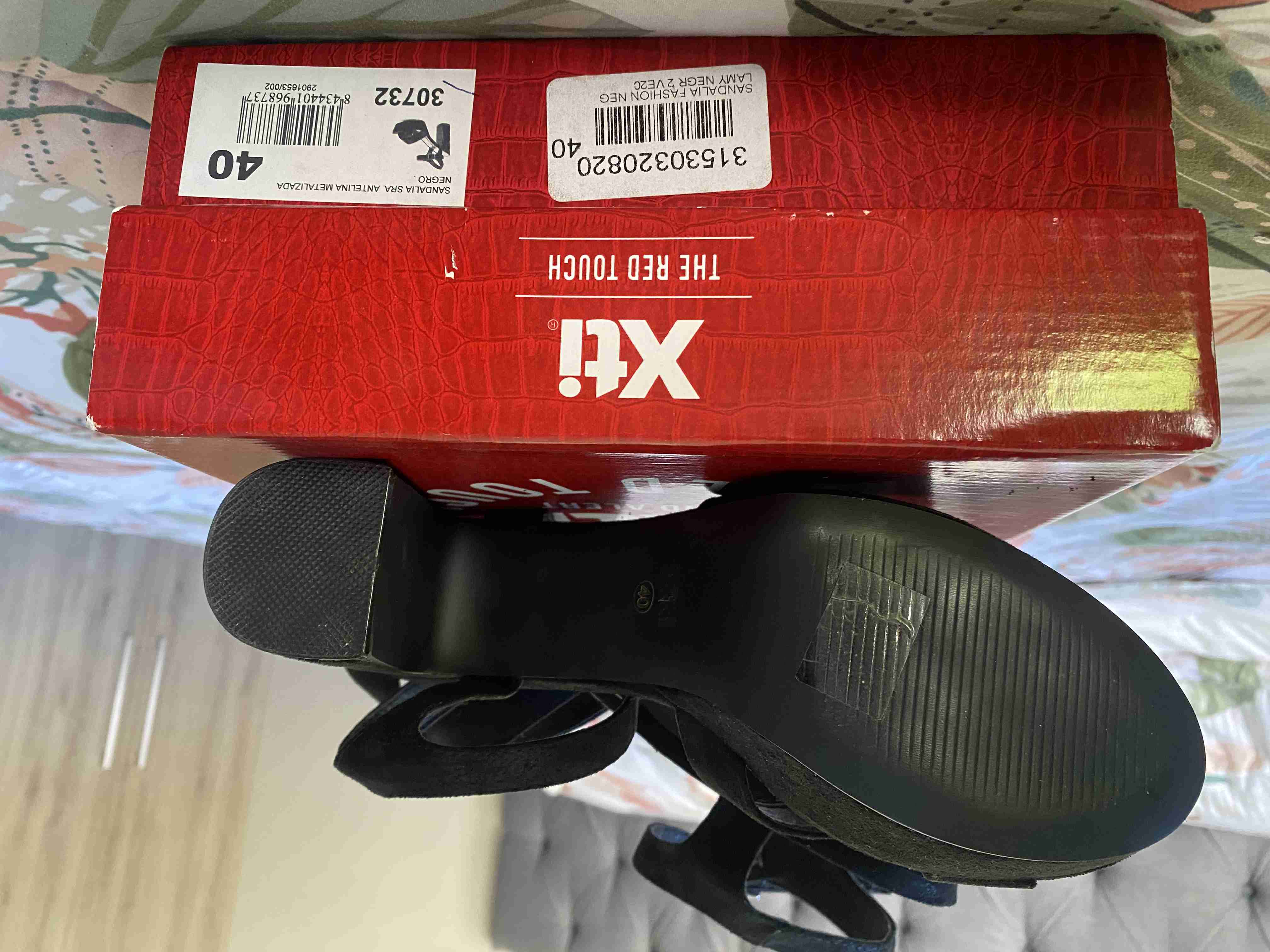 Sandalias negras fiesta - miniatura 3