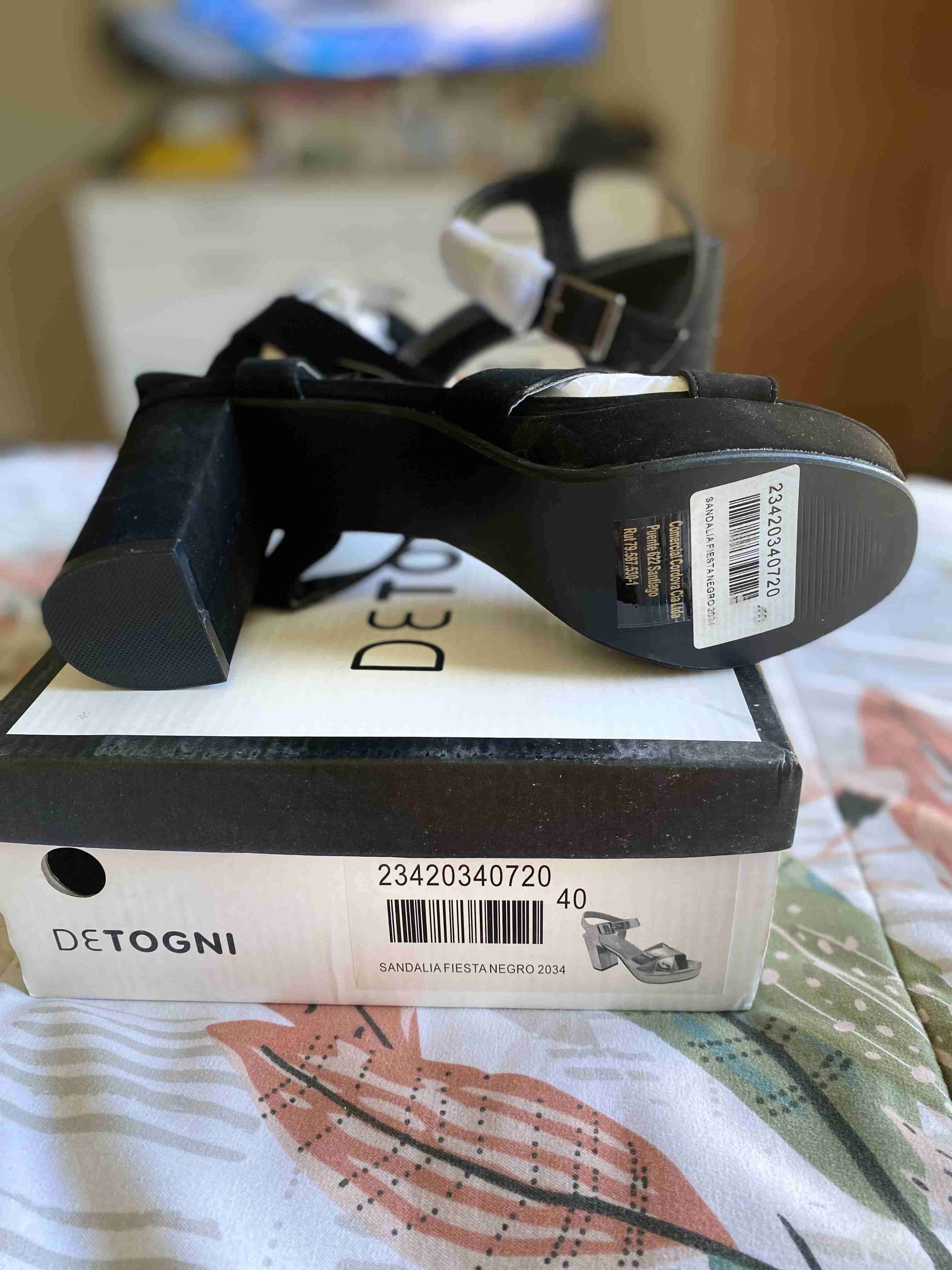 Sandalias negras fiesta - miniatura 2
