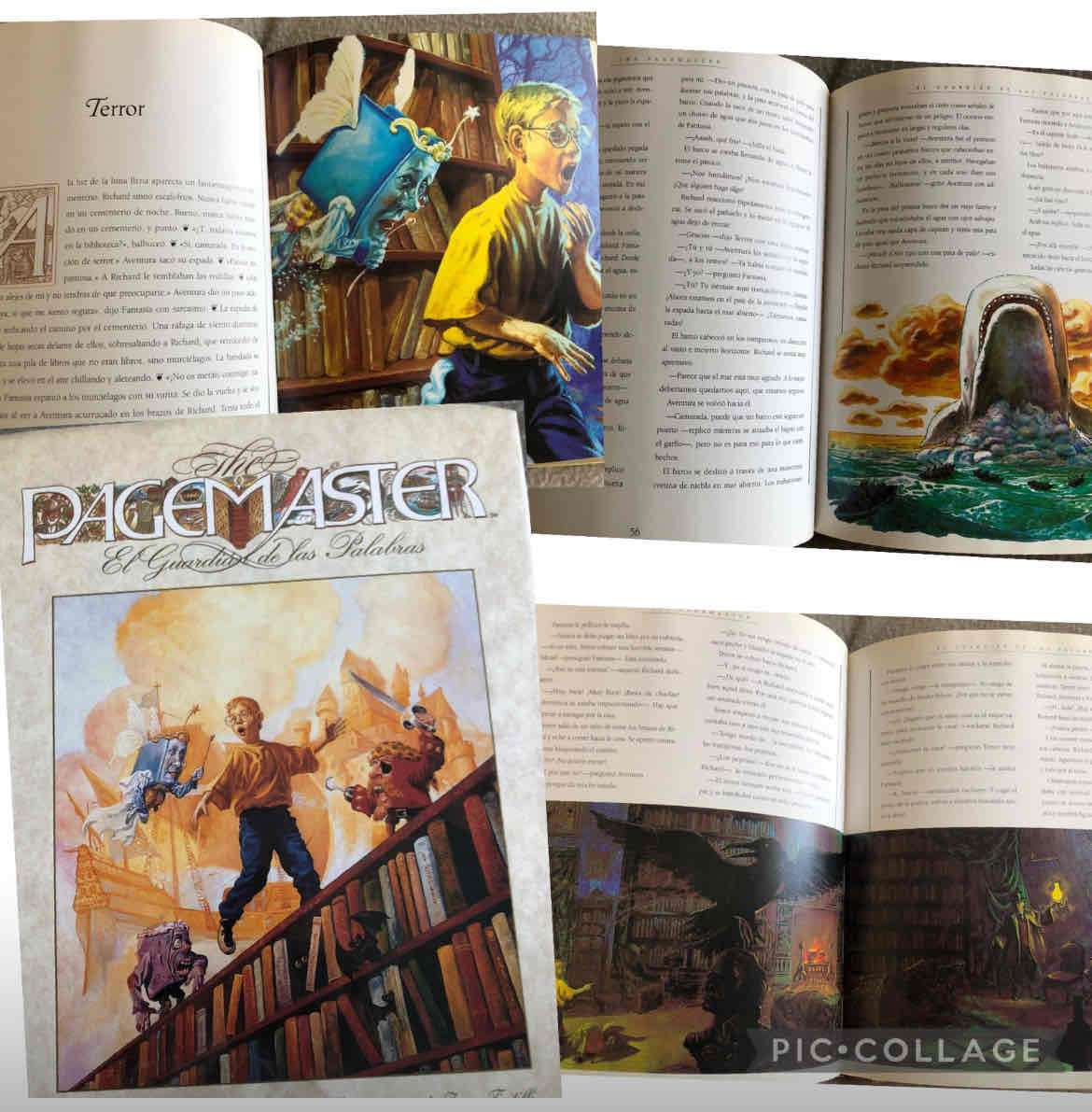Libro The Pagemaster ilustrado.