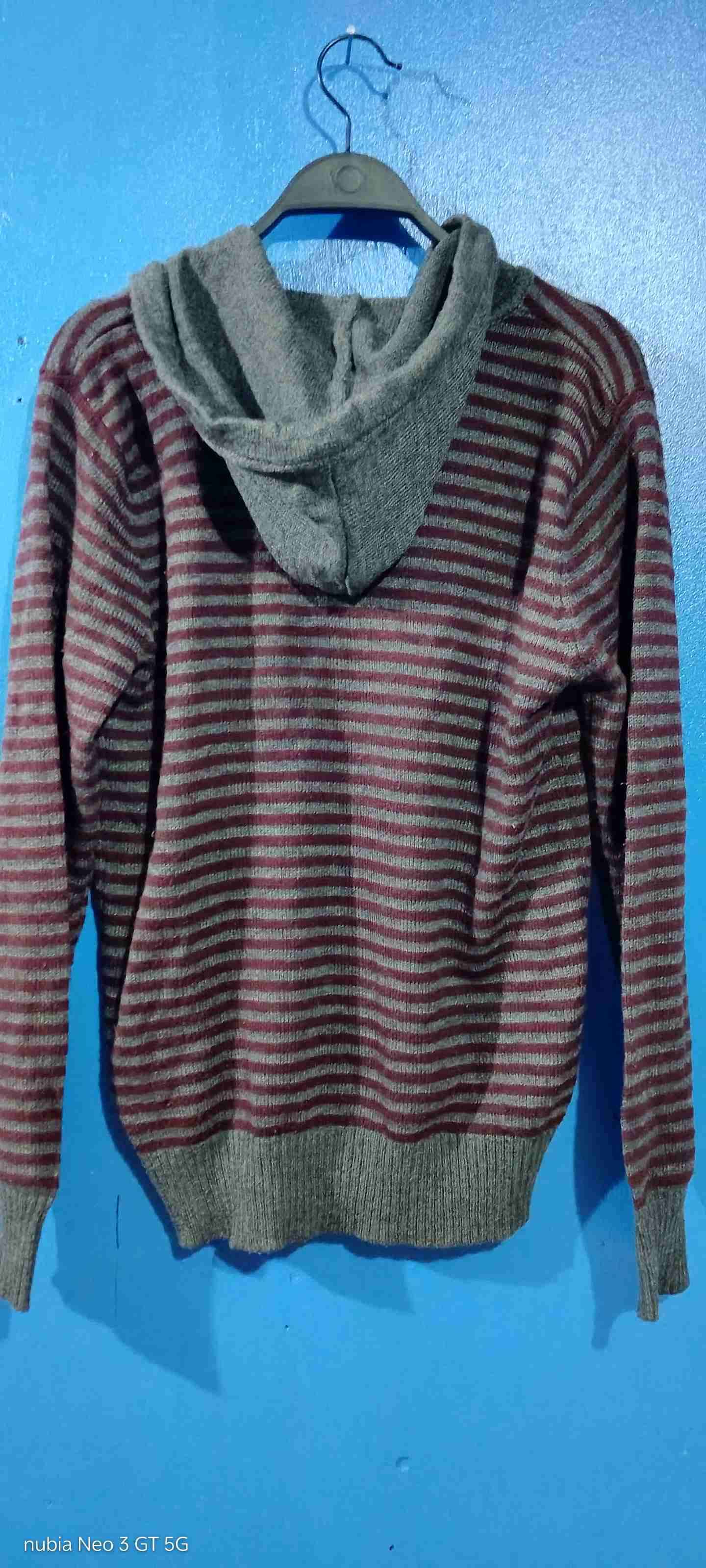 Suéter a rayas con capucha - miniatura 2