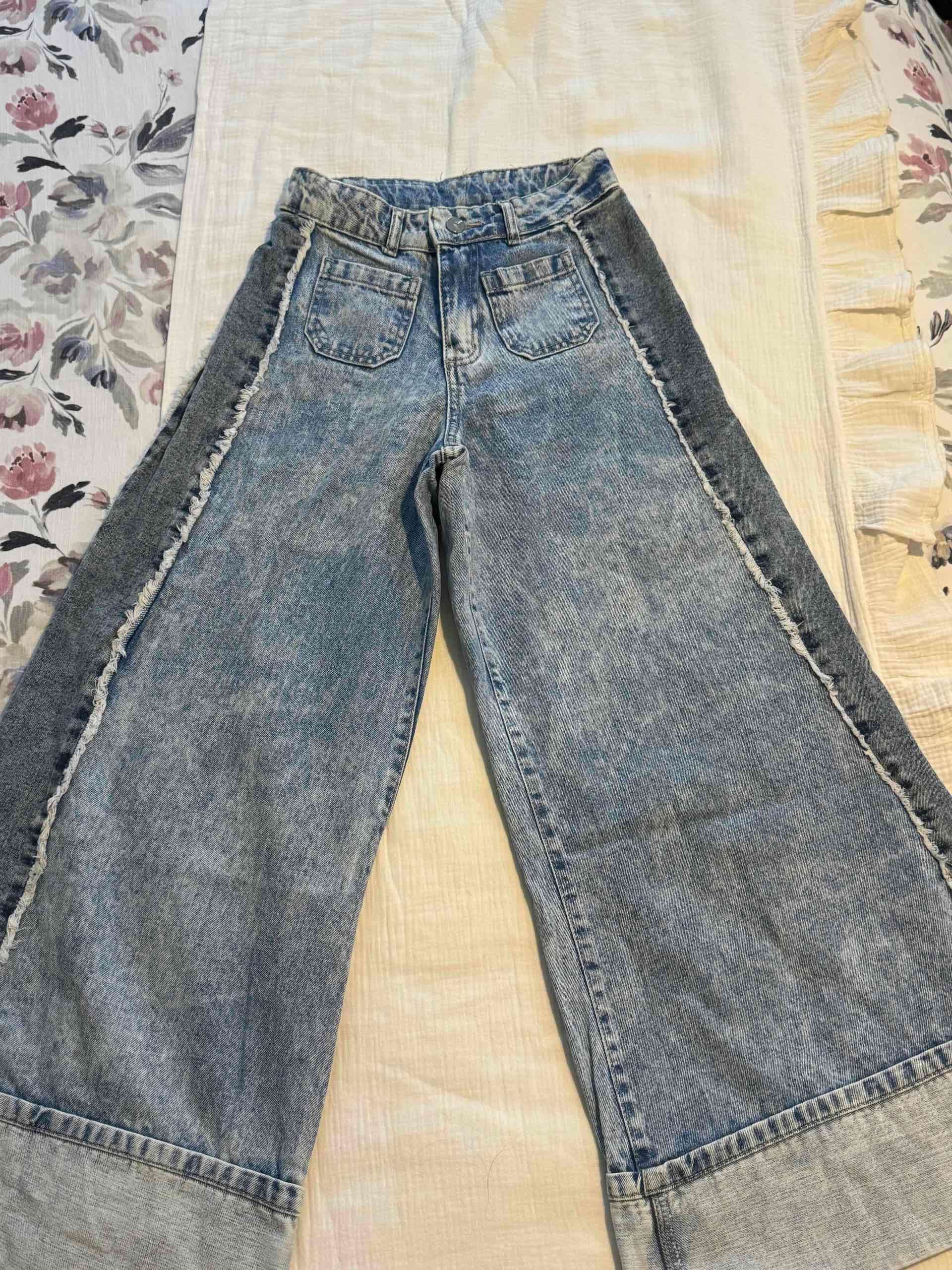 Jeans anchos denim azul - miniatura 1