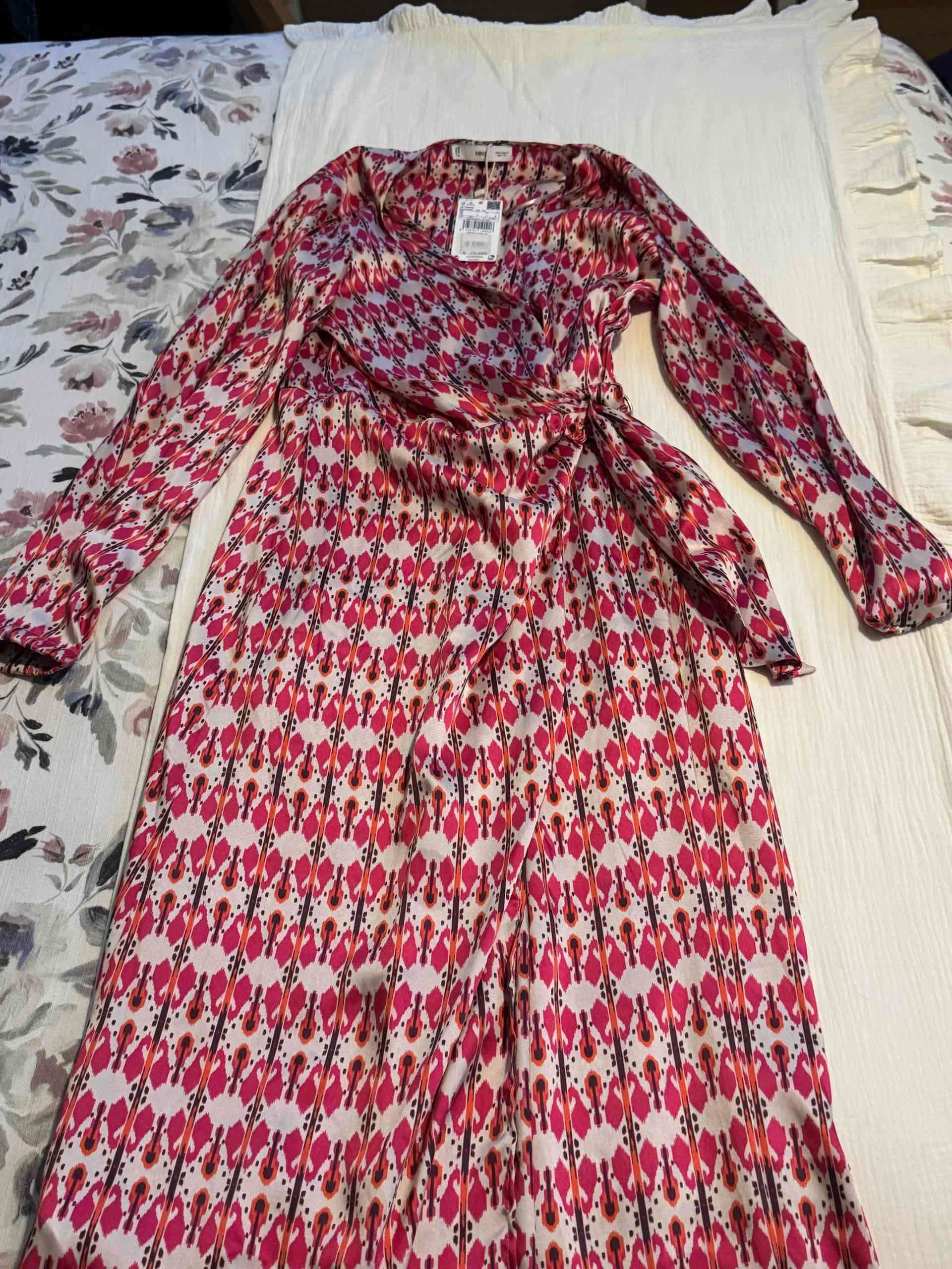 Vestido estampado manga larga - miniatura 1