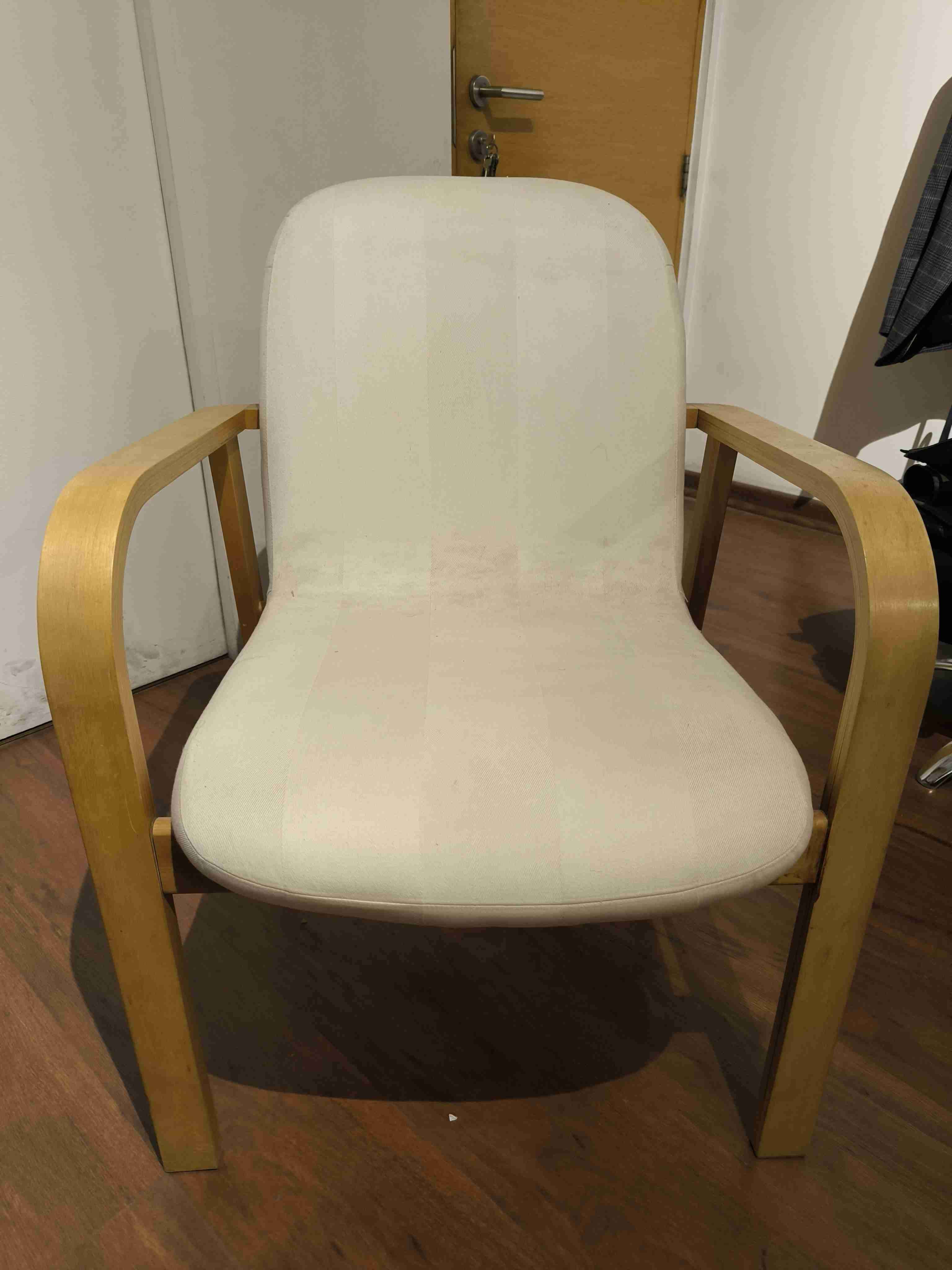 Sitial madera beige con brazos - miniatura 4