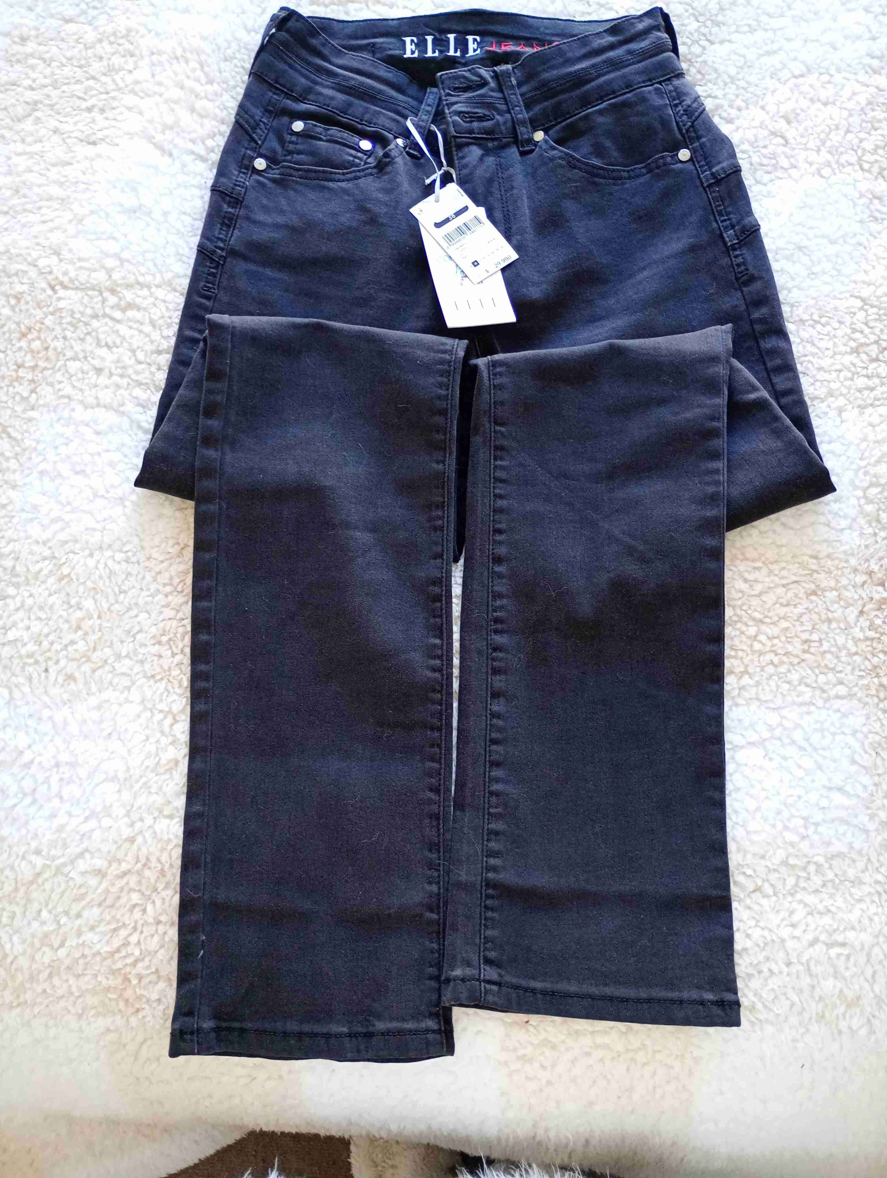 Jeans negros ELLE con etiqueta - miniatura 2