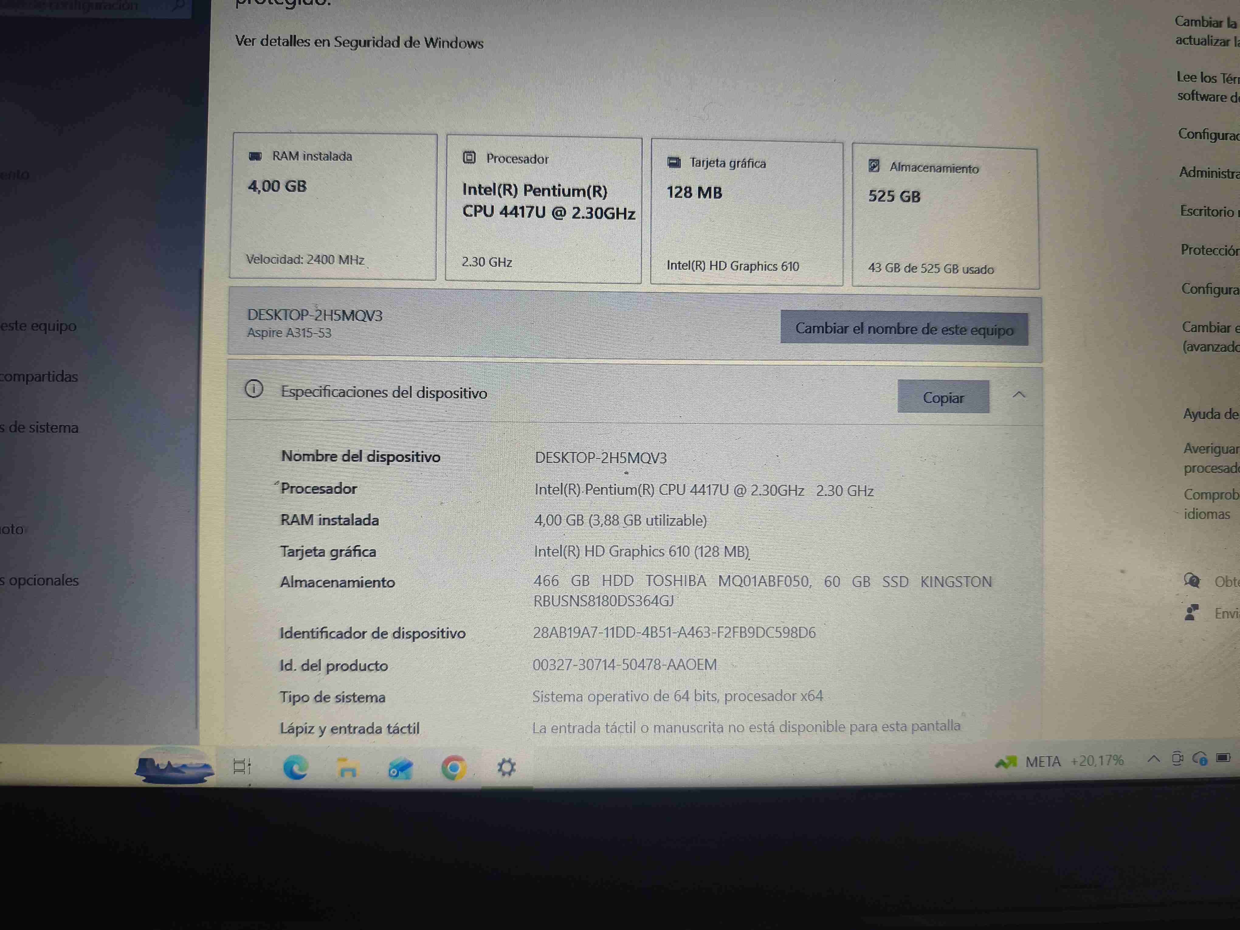 Laptop Acer negra 15 pulgadas - miniatura 6