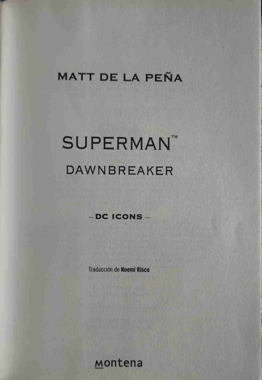Libro Superman - Dawnbreaker, Matt De la Peña - miniatura 2
