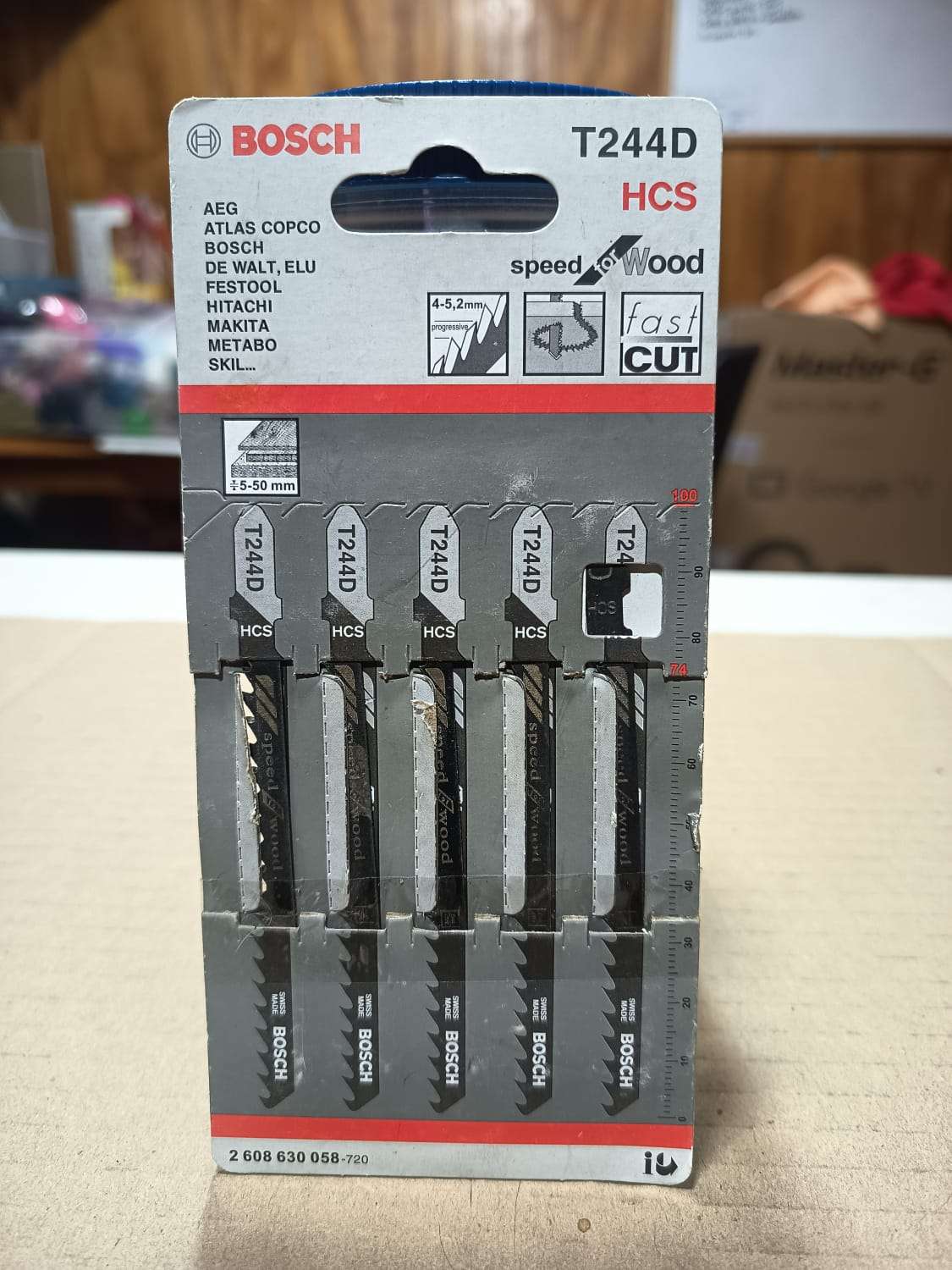 Pack Hoja Sierra Caladora Bosch T244D - Corte Ráp - miniatura 1