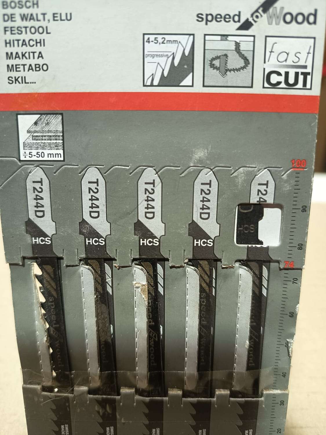 Pack Hoja Sierra Caladora Bosch T244D - Corte Ráp - miniatura 2