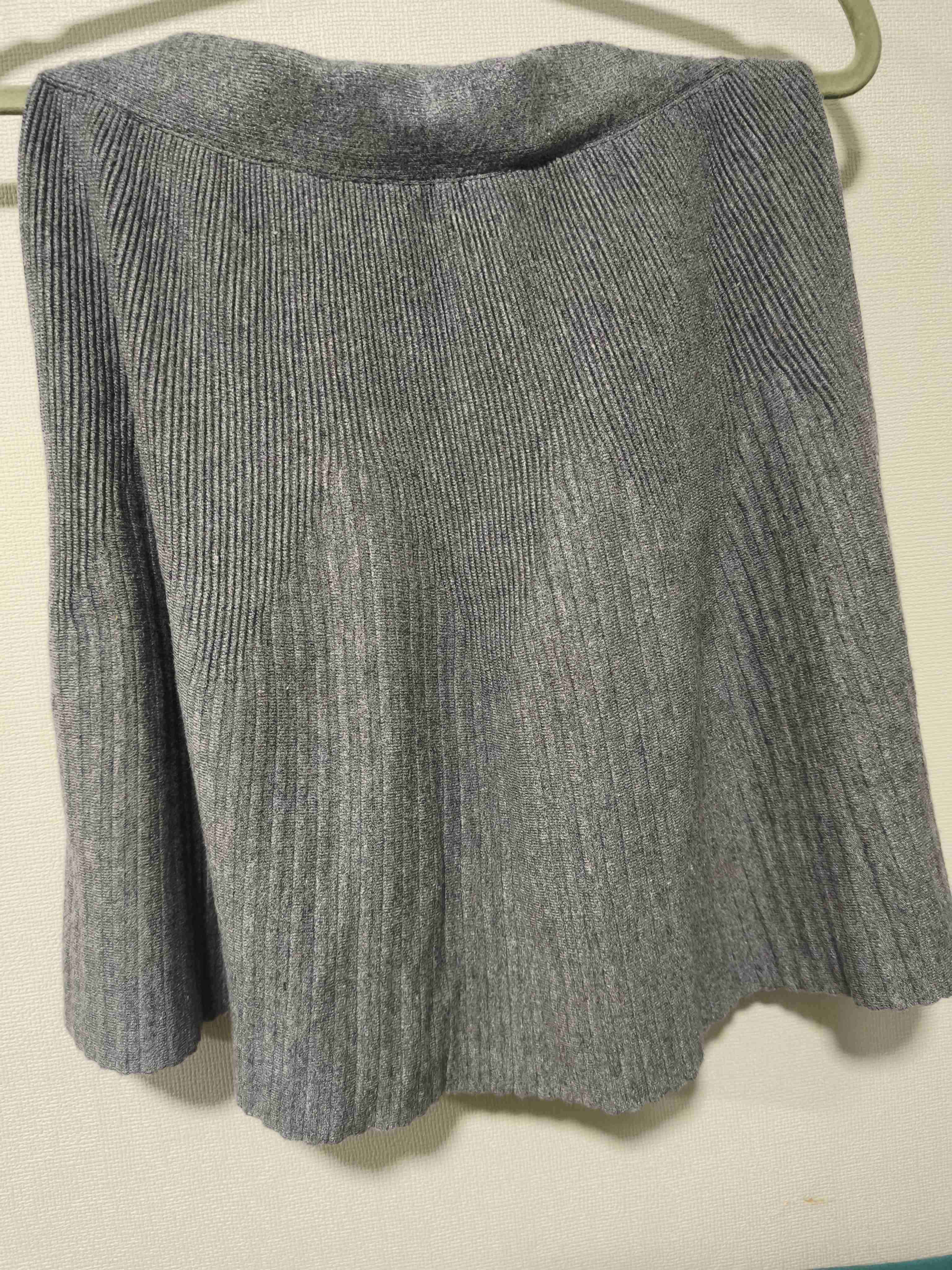 Falda gris de lana - miniatura 1